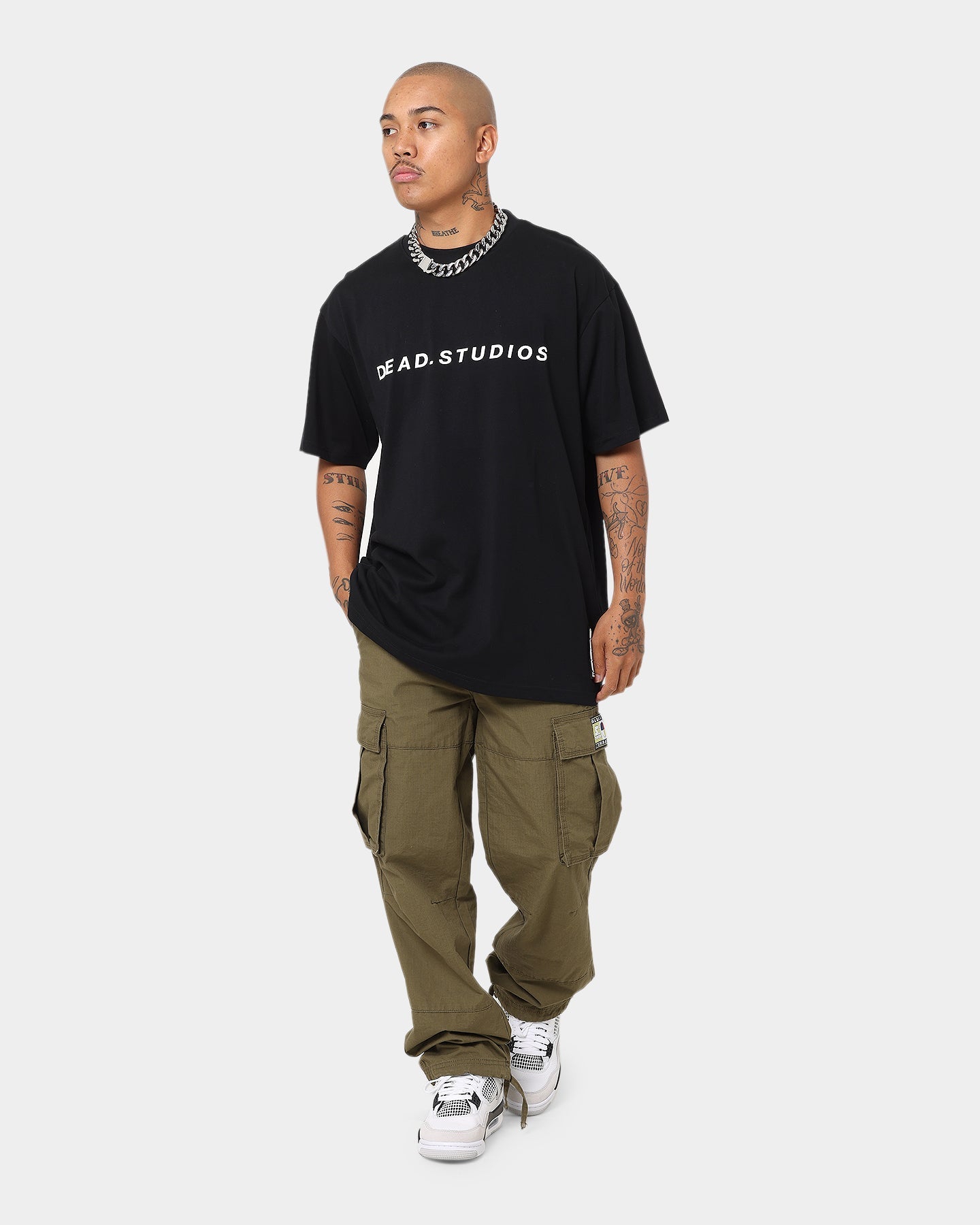 Dead Studios Signature Logo T-Shirt Black/White