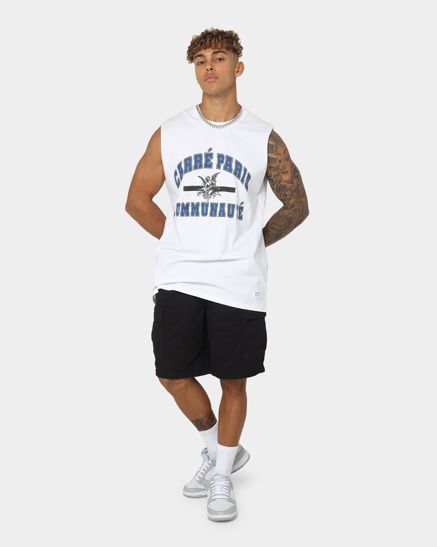 Carre Communaute Muscle T-Shirt White