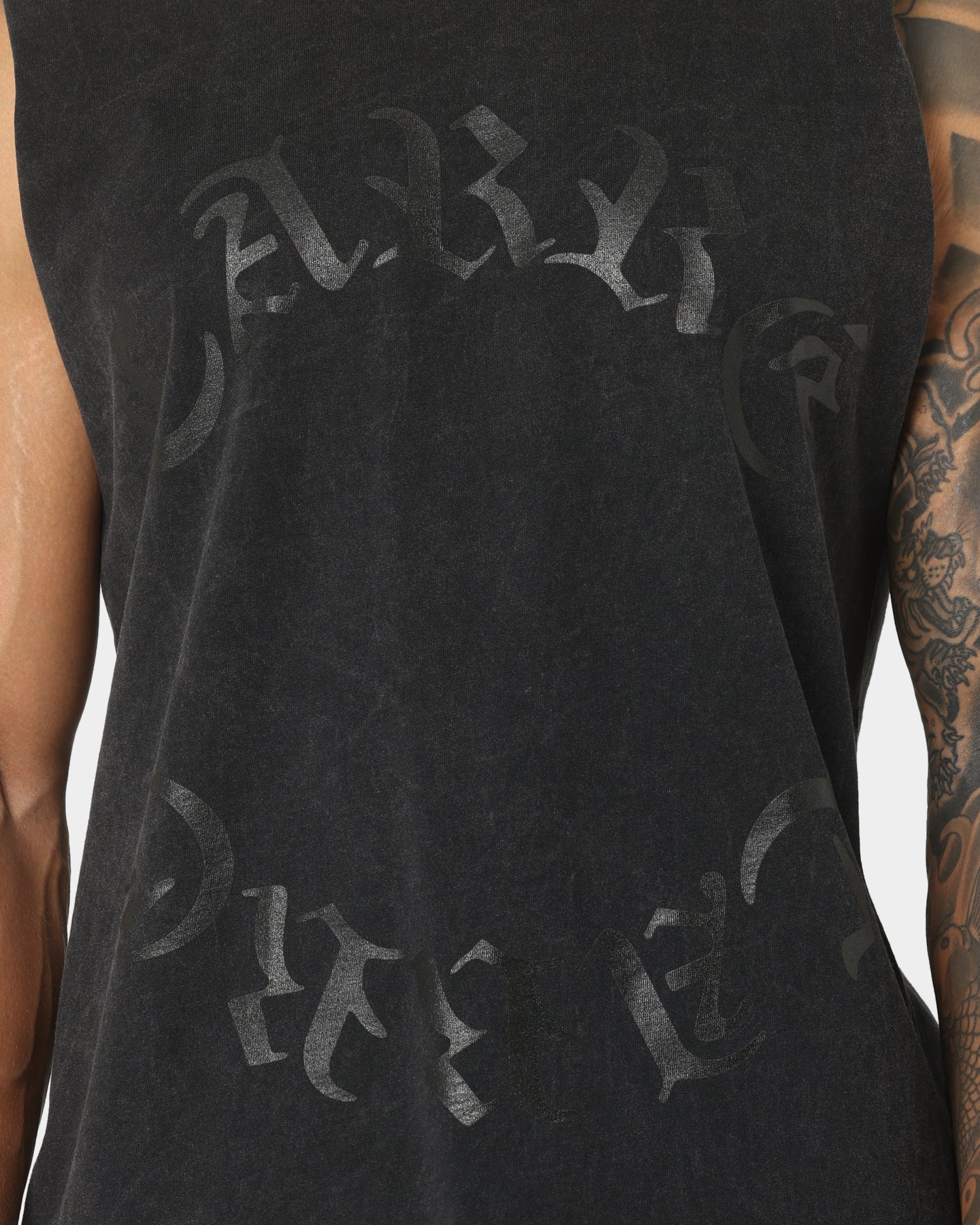 Carre Forever Muscle T-Shirt Washed Black