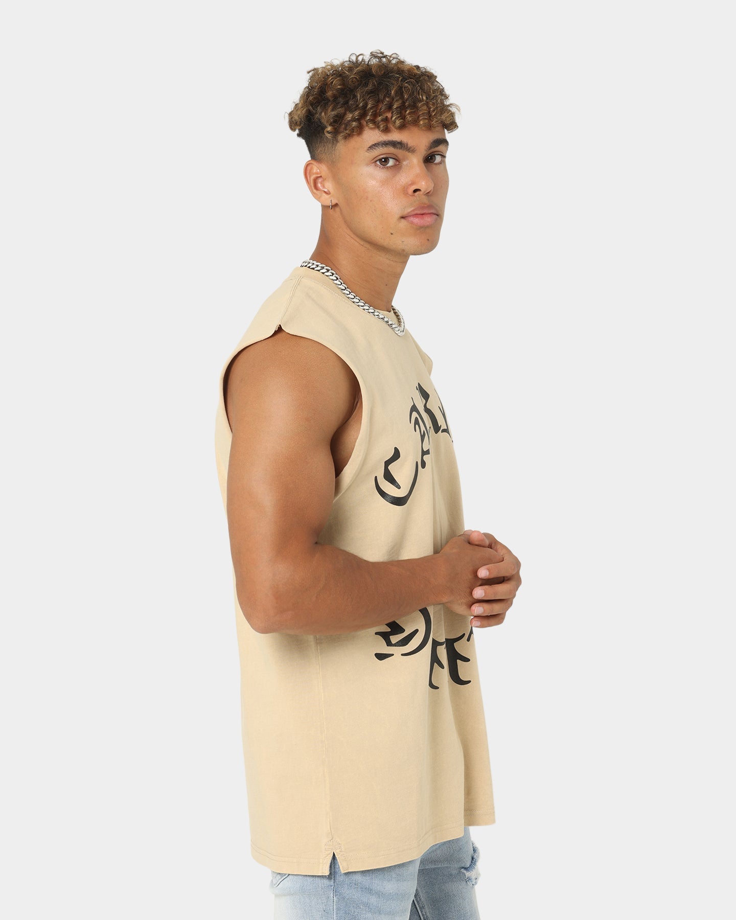 Carre Forever Muscle T-Shirt Washed Stone