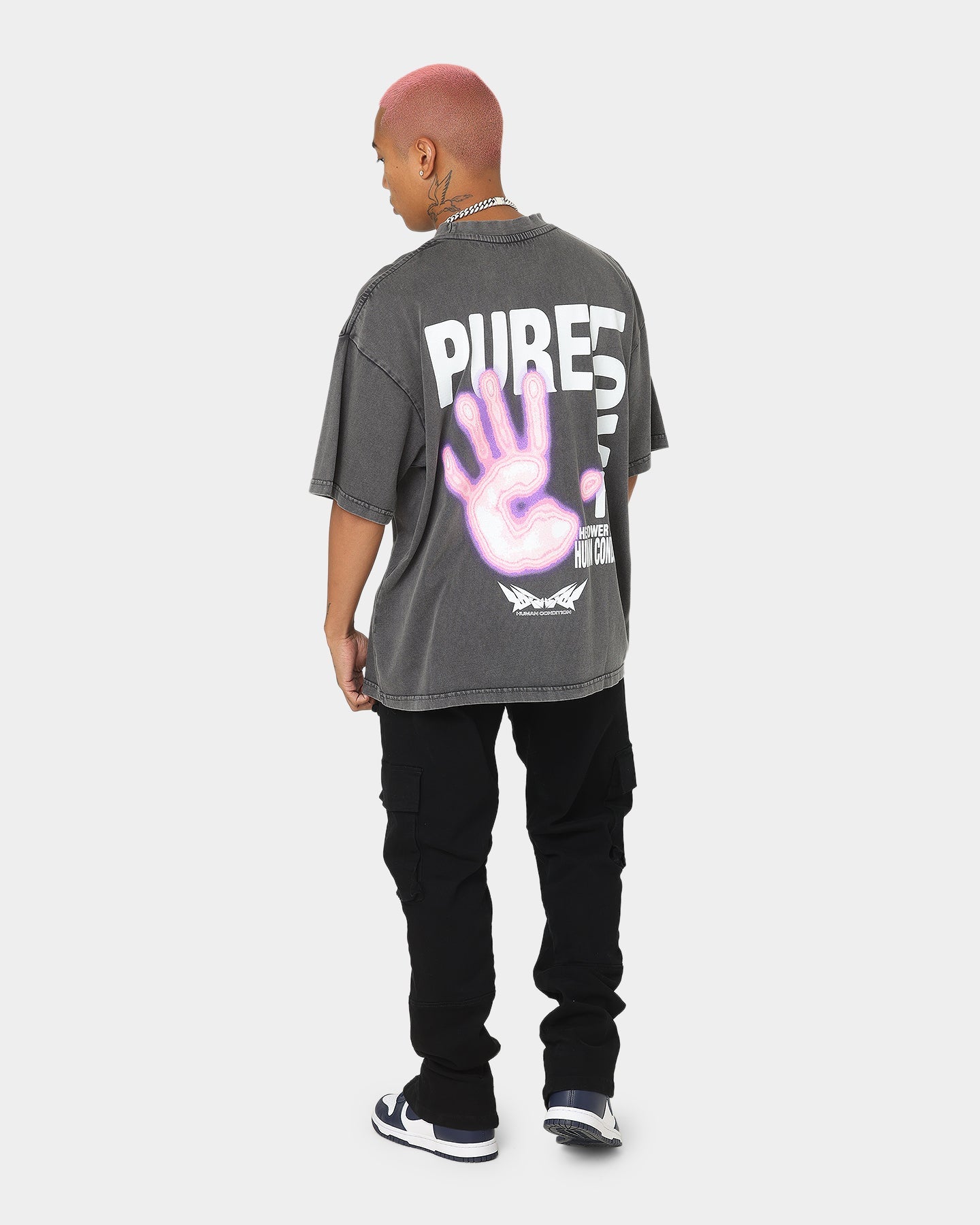 Loiter Human Condition Vintage T-Shirt Charcoal