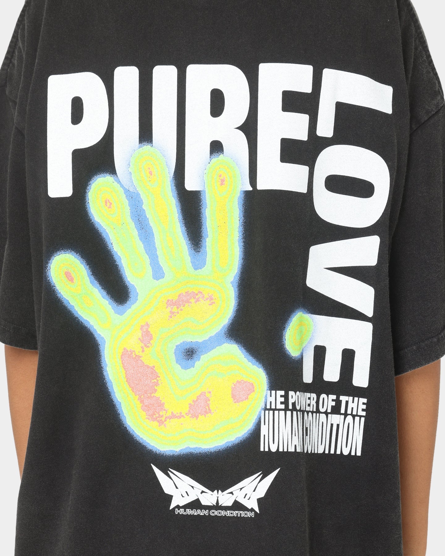 Loiter Human Condition Vintage T-Shirt Vintage Black Style001