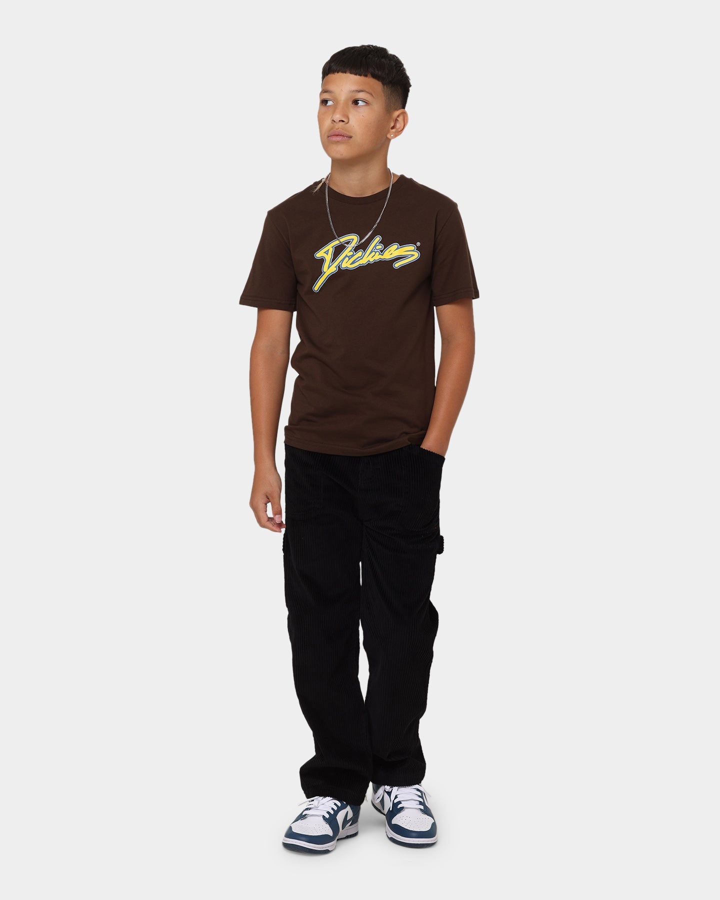 Dickies Kids' Linework T-Shirt Chestnut