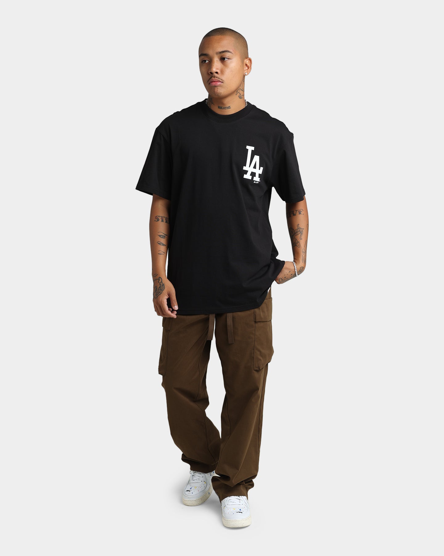 Majestic Athletic Los Angeles Dodgers Tonals Graphics T-Shirt Black