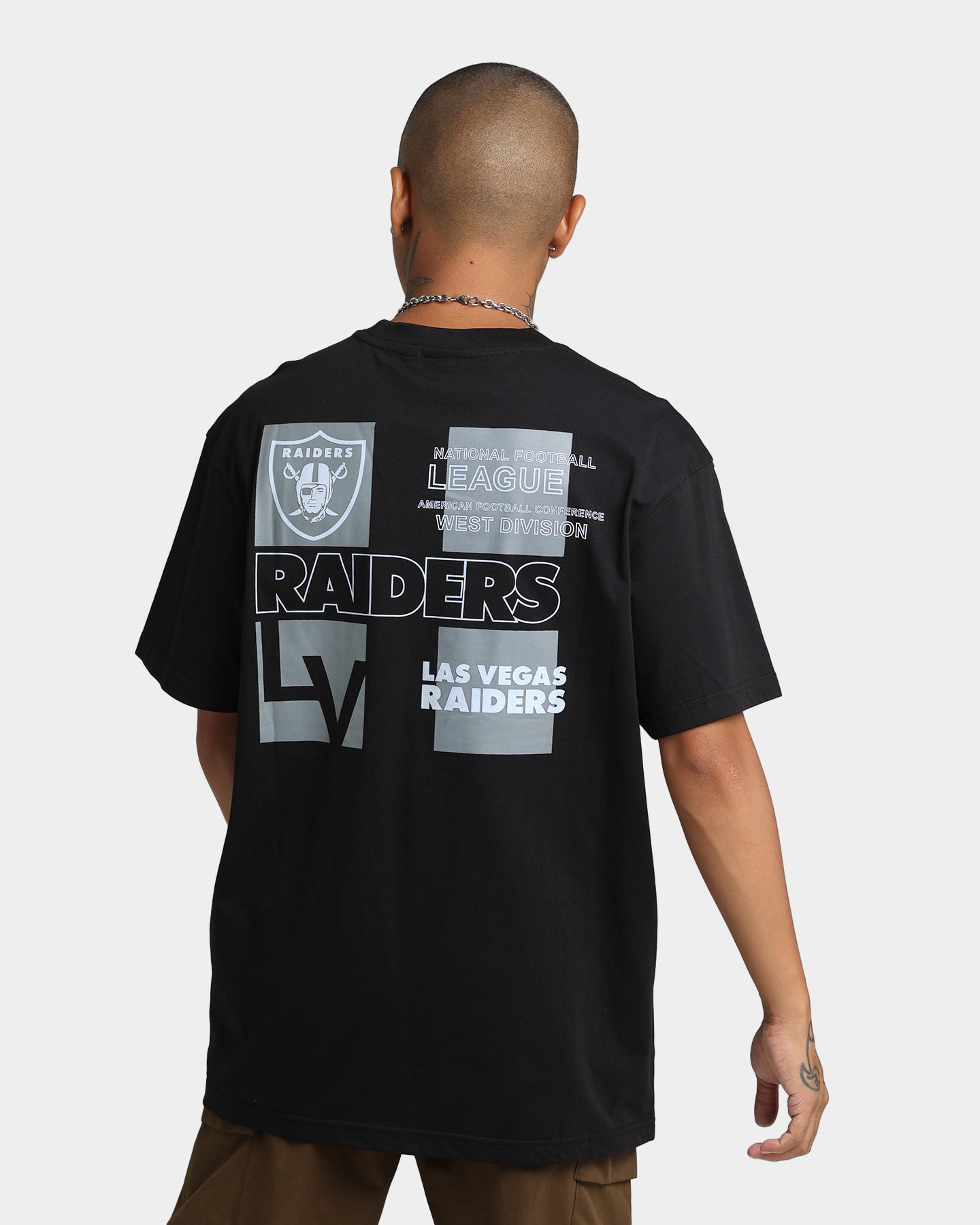 Majestic Athletic Las Vegas Raiders Tonals Graphics T-Shirt Black
