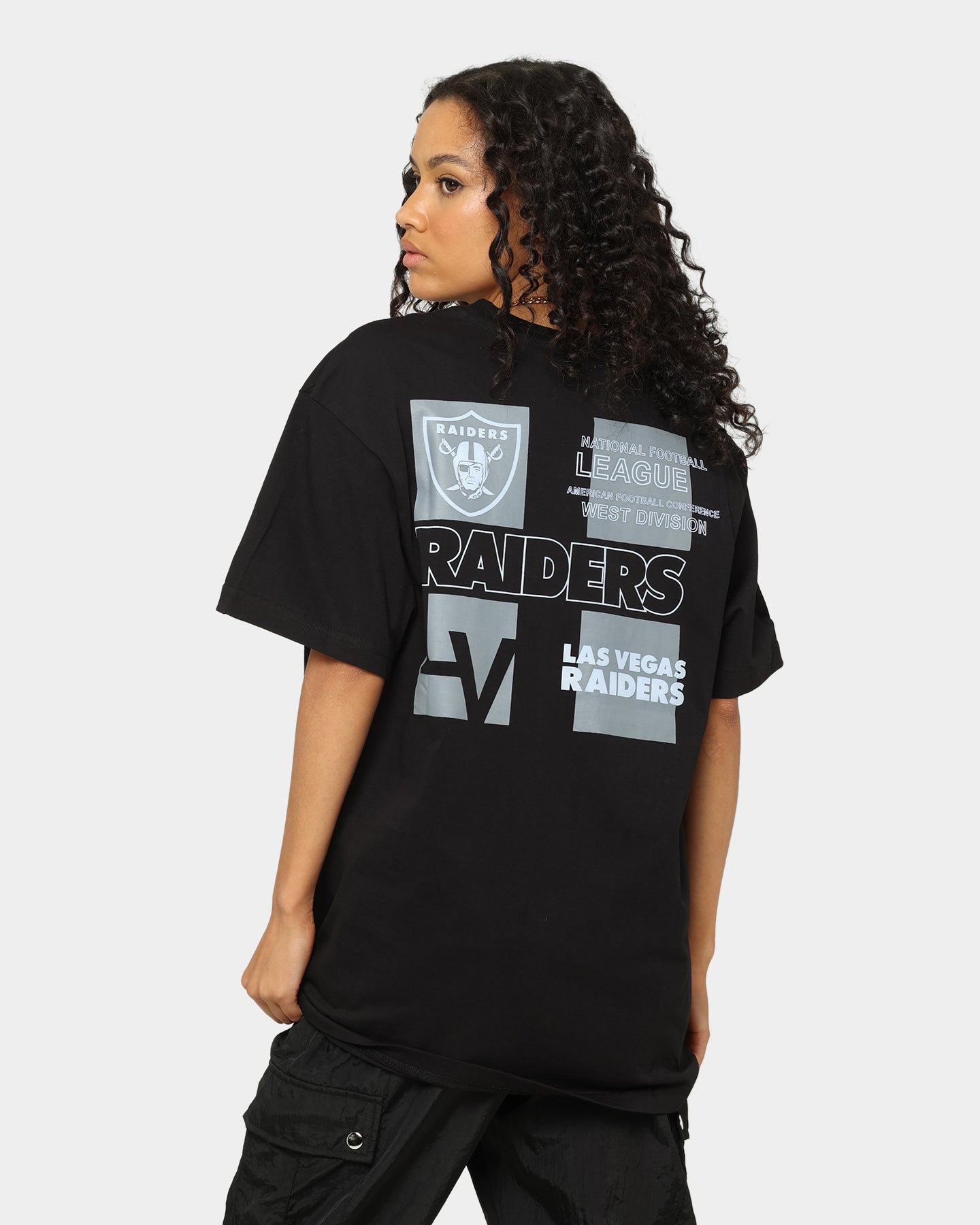 Majestic Athletic Las Vegas Raiders Tonals Graphics T-Shirt Black Style001