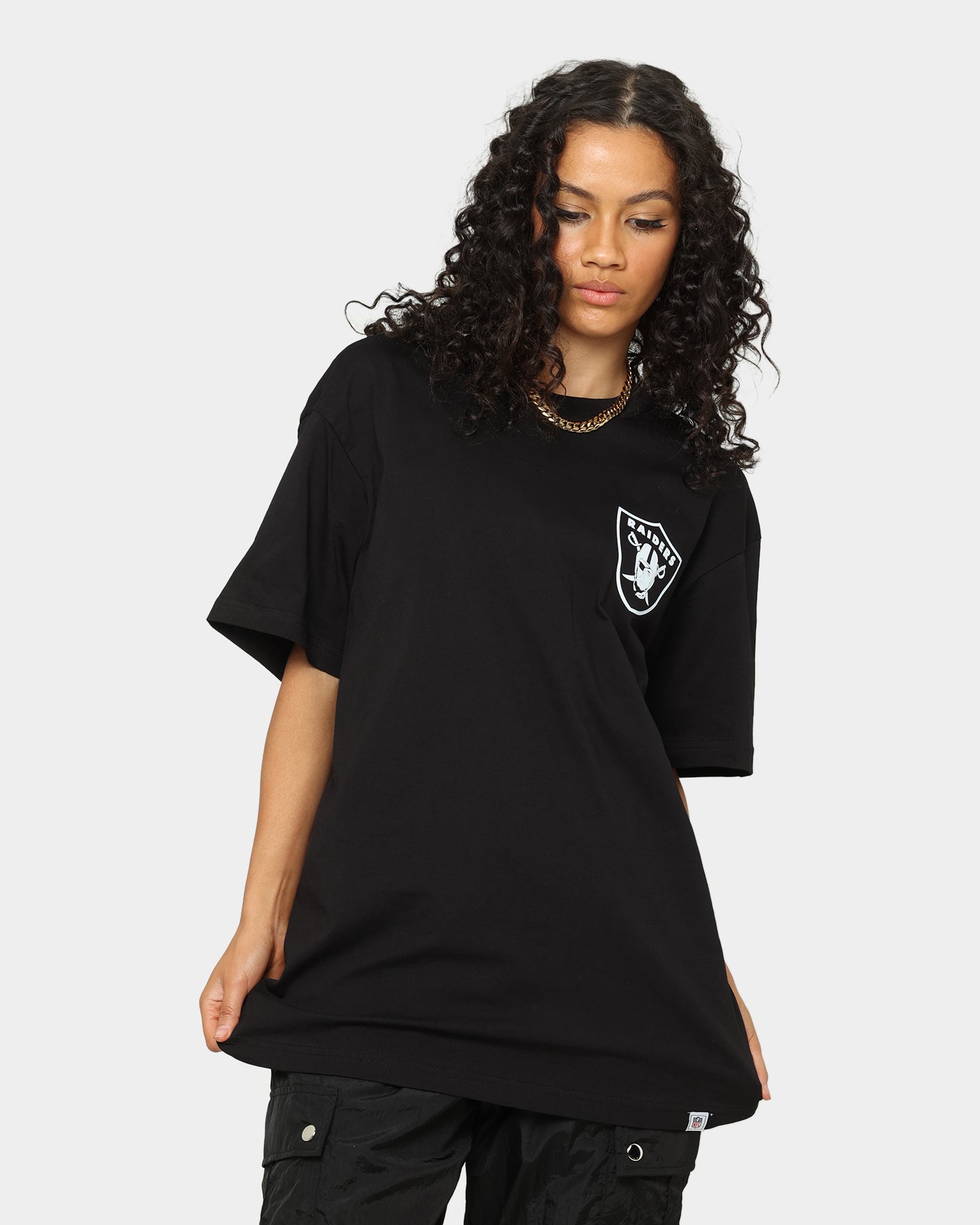 Majestic Athletic Las Vegas Raiders Tonals Graphics T-Shirt Black Style001
