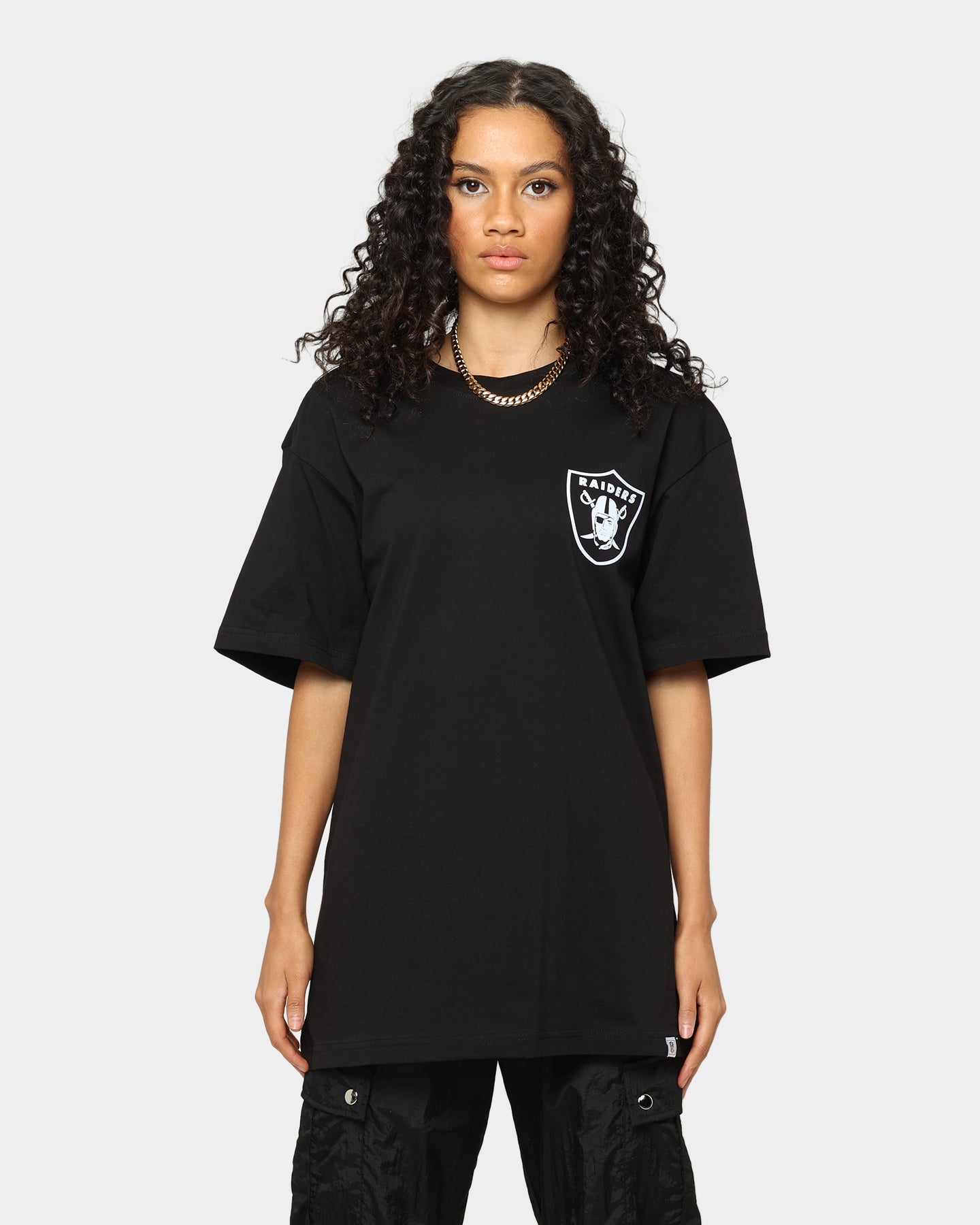 Majestic Athletic Las Vegas Raiders Tonals Graphics T-Shirt Black Style001