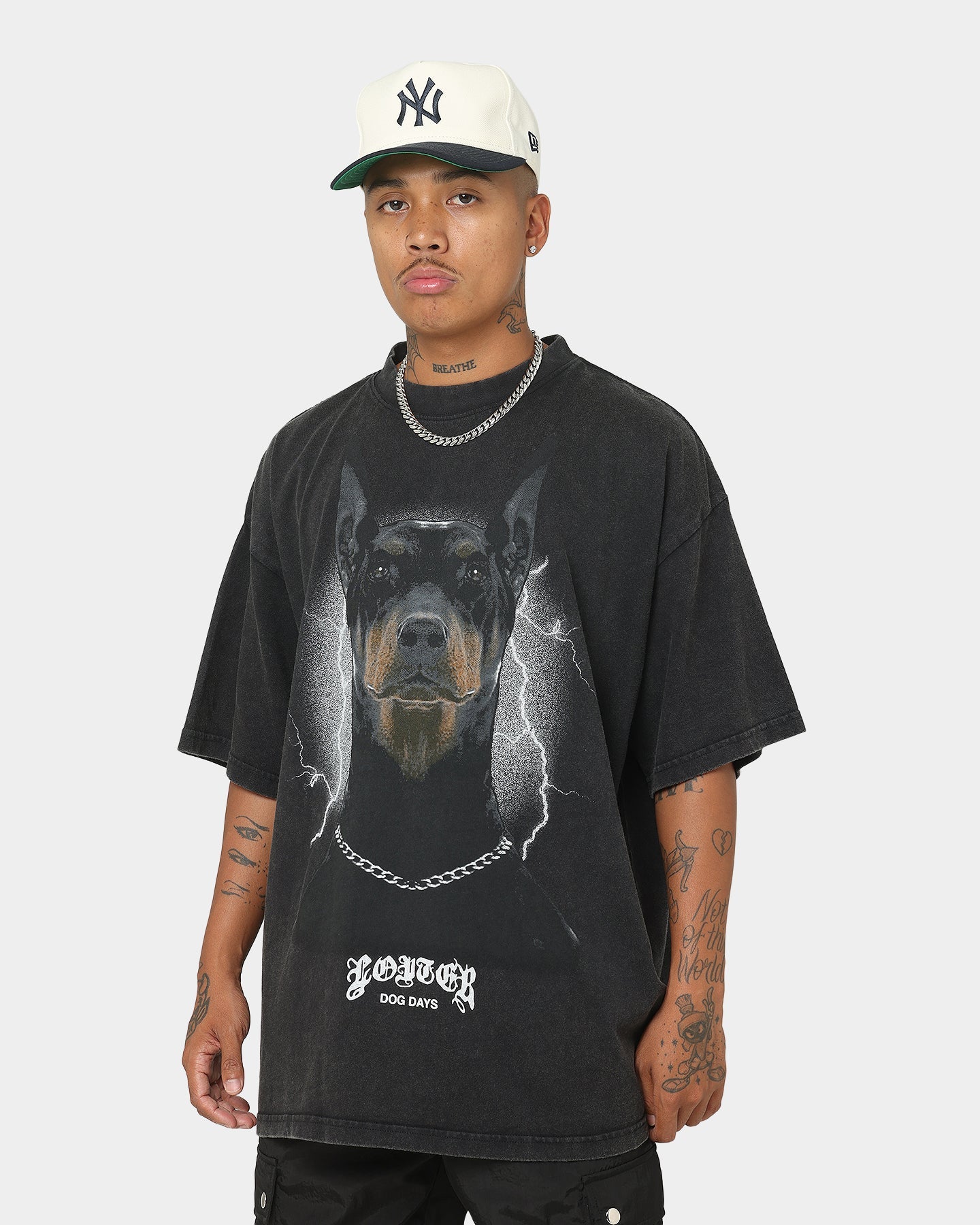 Loiter Dog Days T-Shirt Black Wash