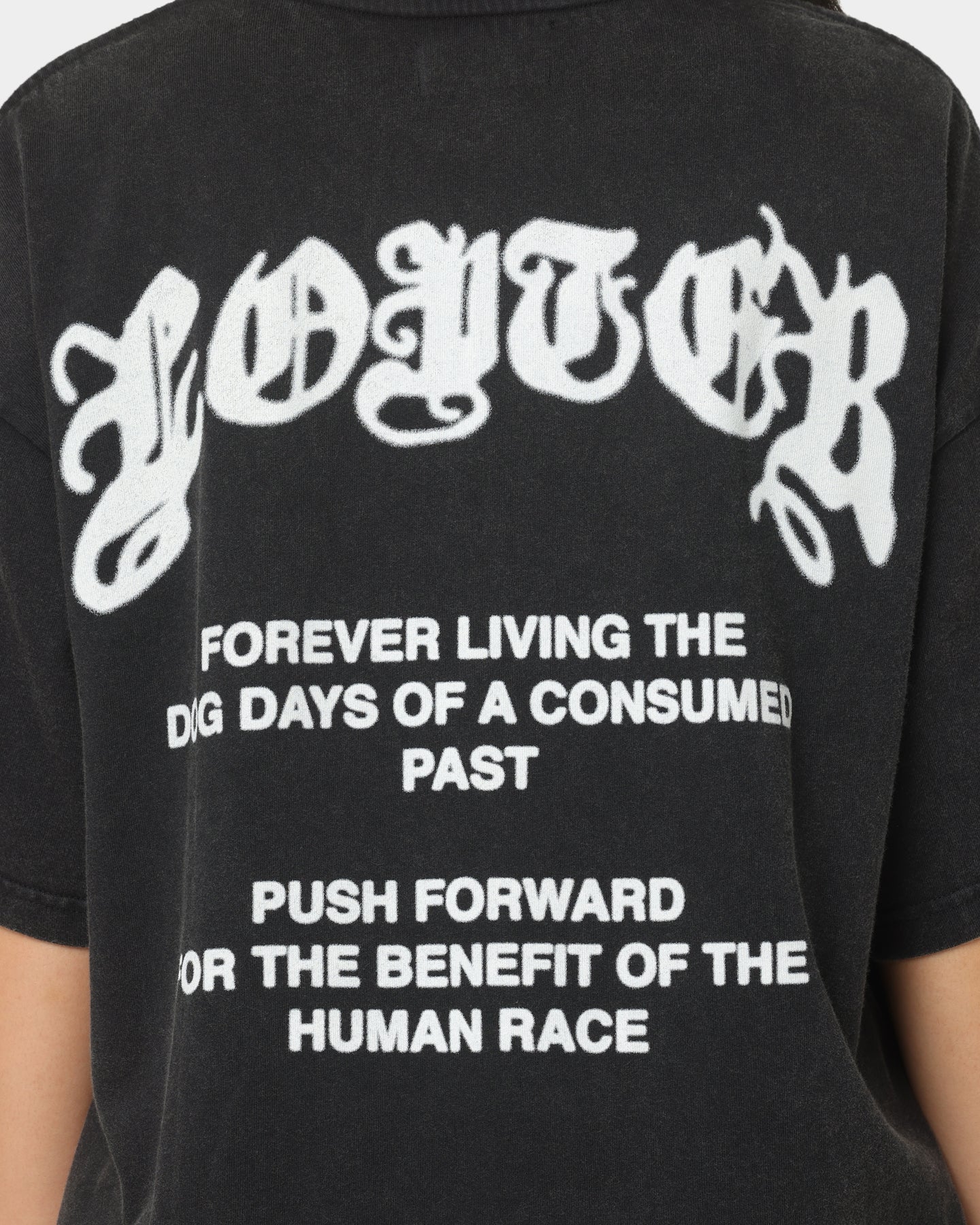 Loiter Dog Days T-Shirt Black Wash Style001