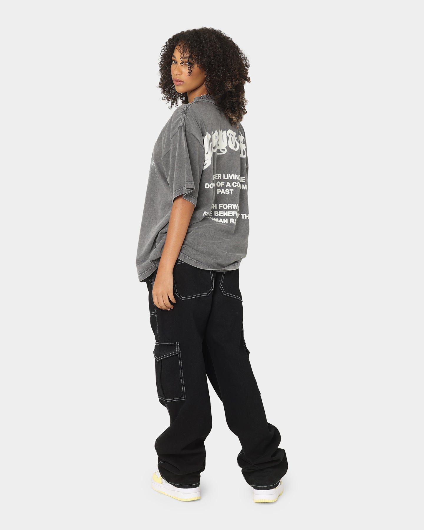 Loiter Dog Days T-Shirt Charcoal Style001