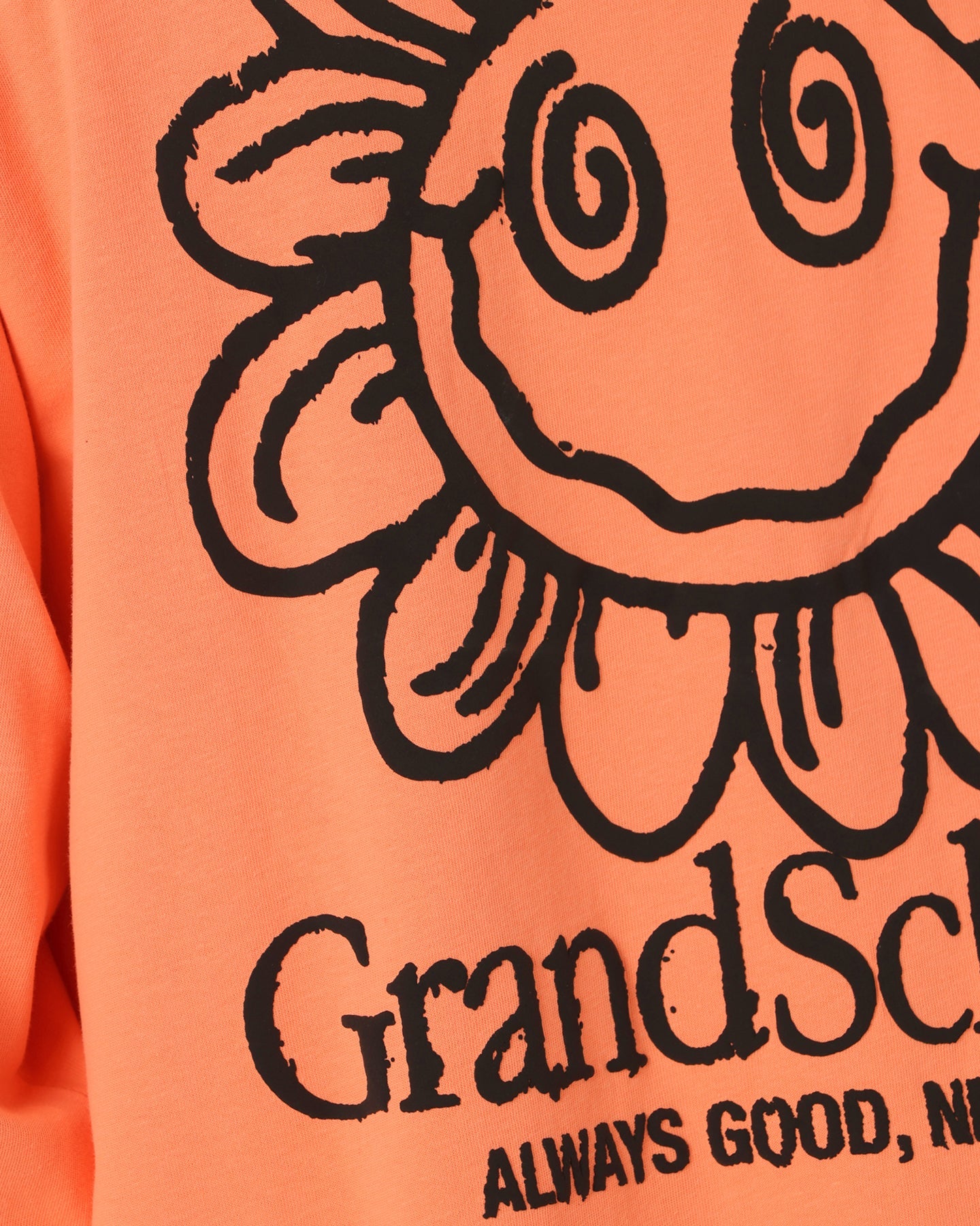 Grand Scheme Always Good Long Sleeve T-Shirt Fluro Orange Style001