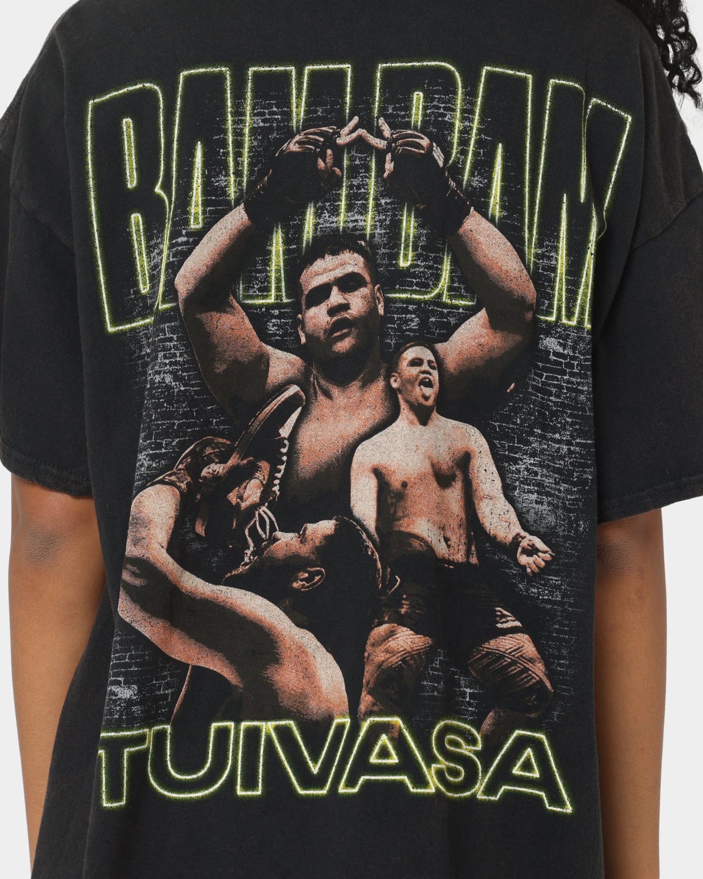 Goat Crew X Bam Bam Vintage T-Shirt Black Wash Style001