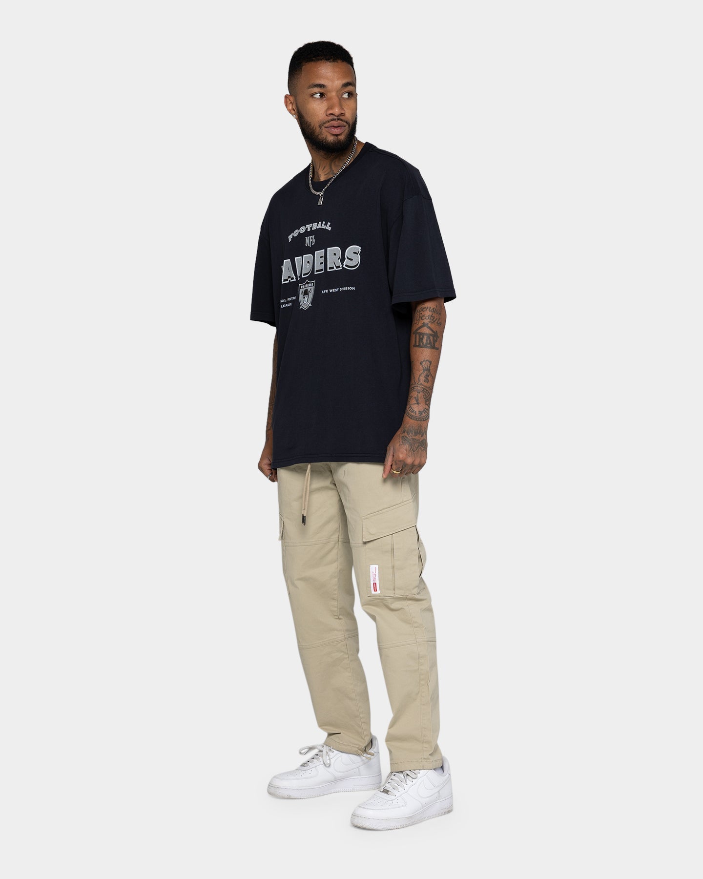Mitchell & Ness Las Vegas Raiders Vintage Superbowl T-Shirt Faded Black