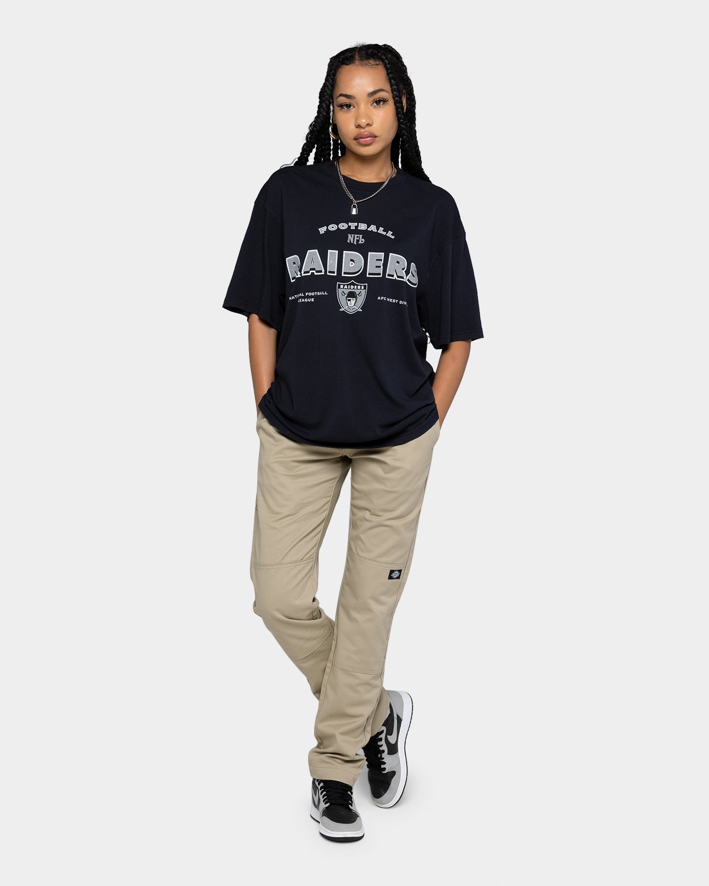 Mitchell & Ness Las Vegas Raiders Vintage Superbowl T-Shirt Faded Black Style001