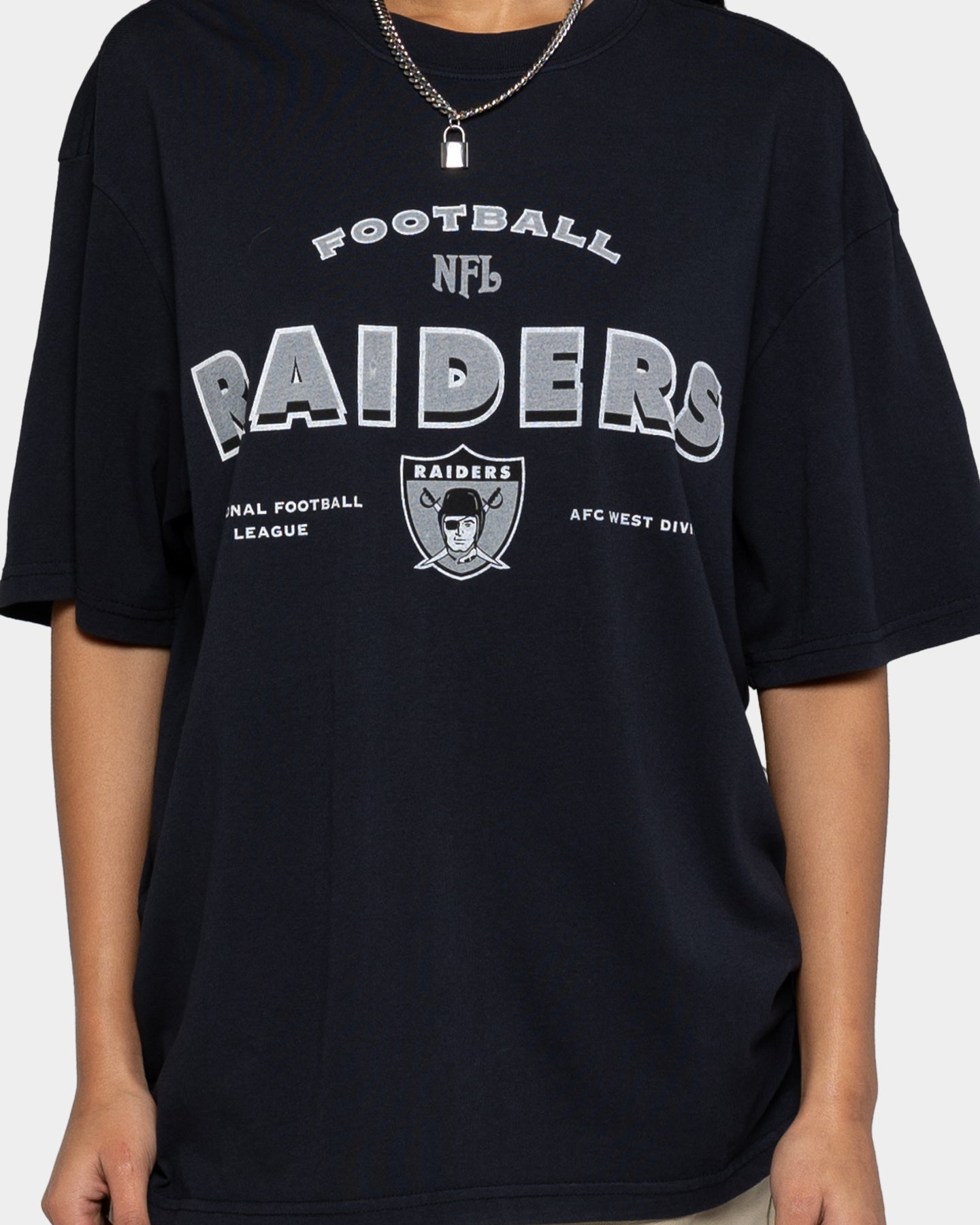 Mitchell & Ness Las Vegas Raiders Vintage Superbowl T-Shirt Faded Black Style001