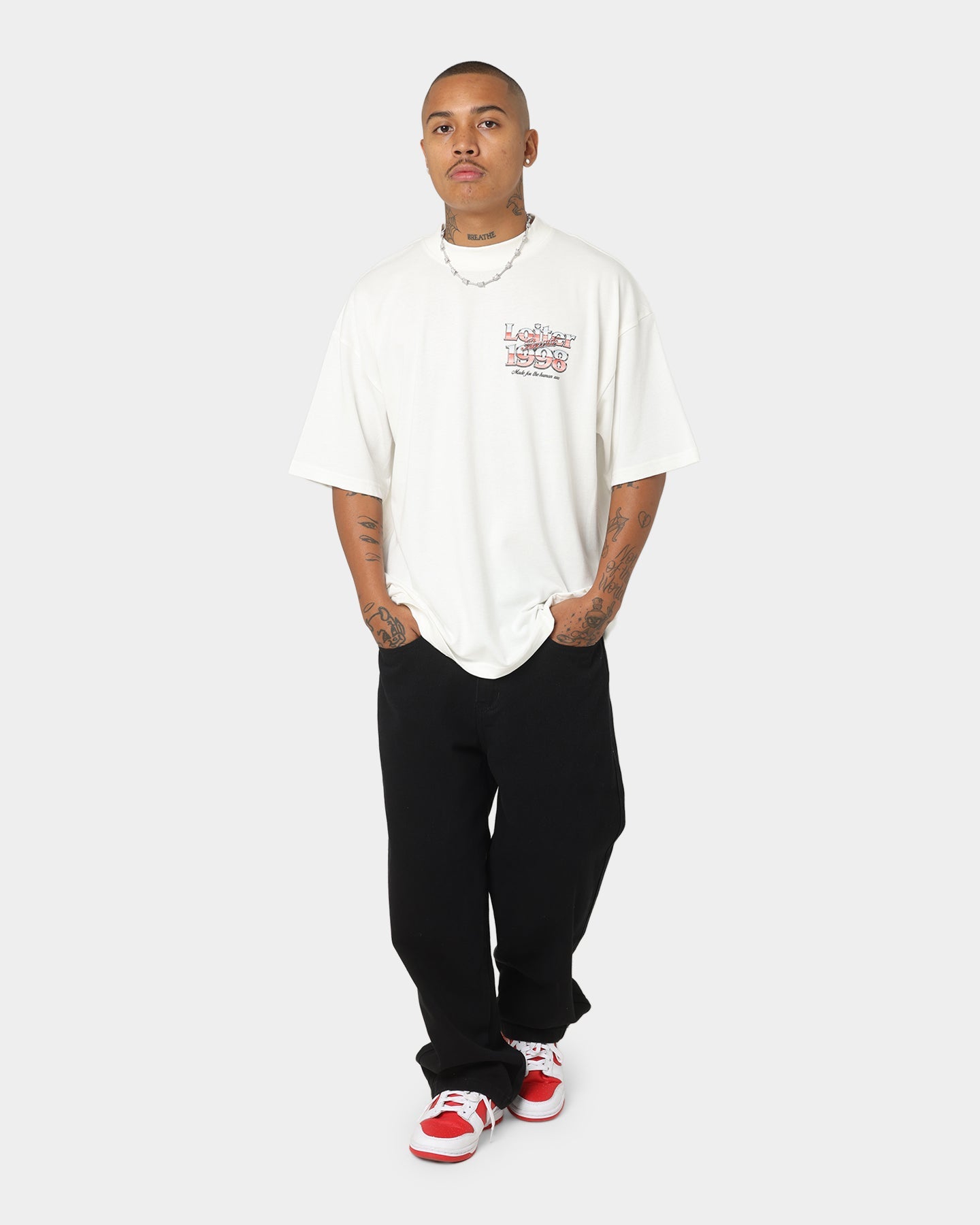 Loiter Love Below T-Shirt Off White