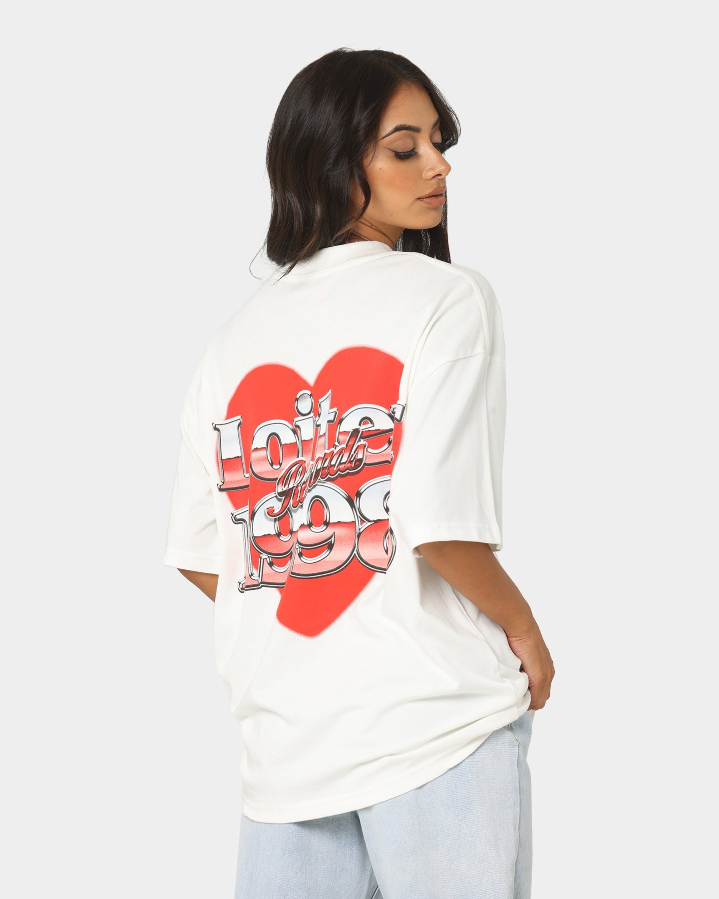 Loiter Love Below T-Shirt Off White Style001