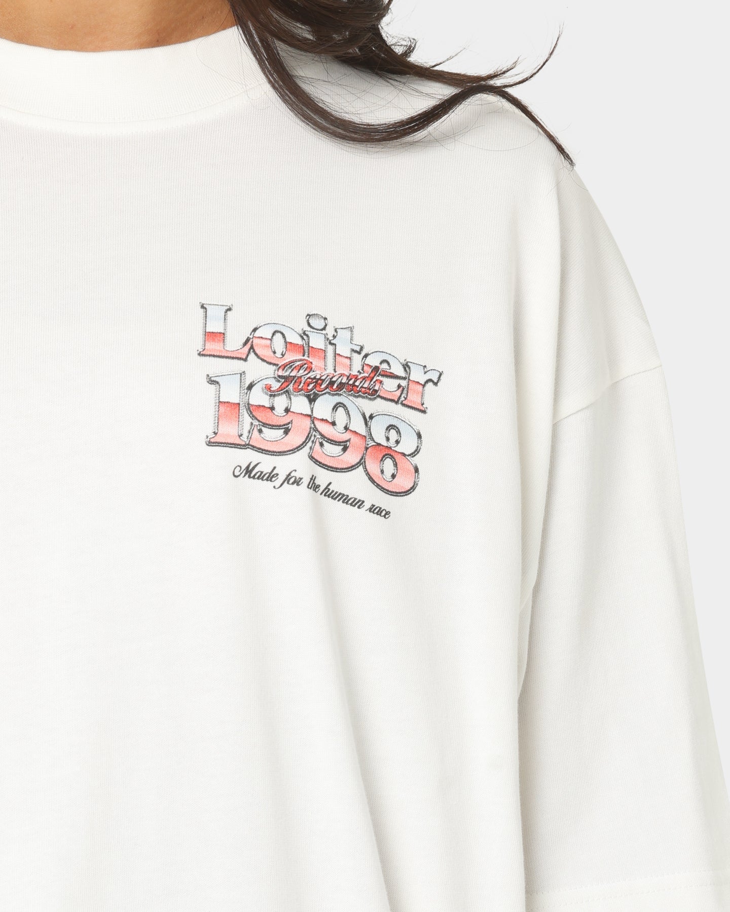 Loiter Love Below T-Shirt Off White Style001