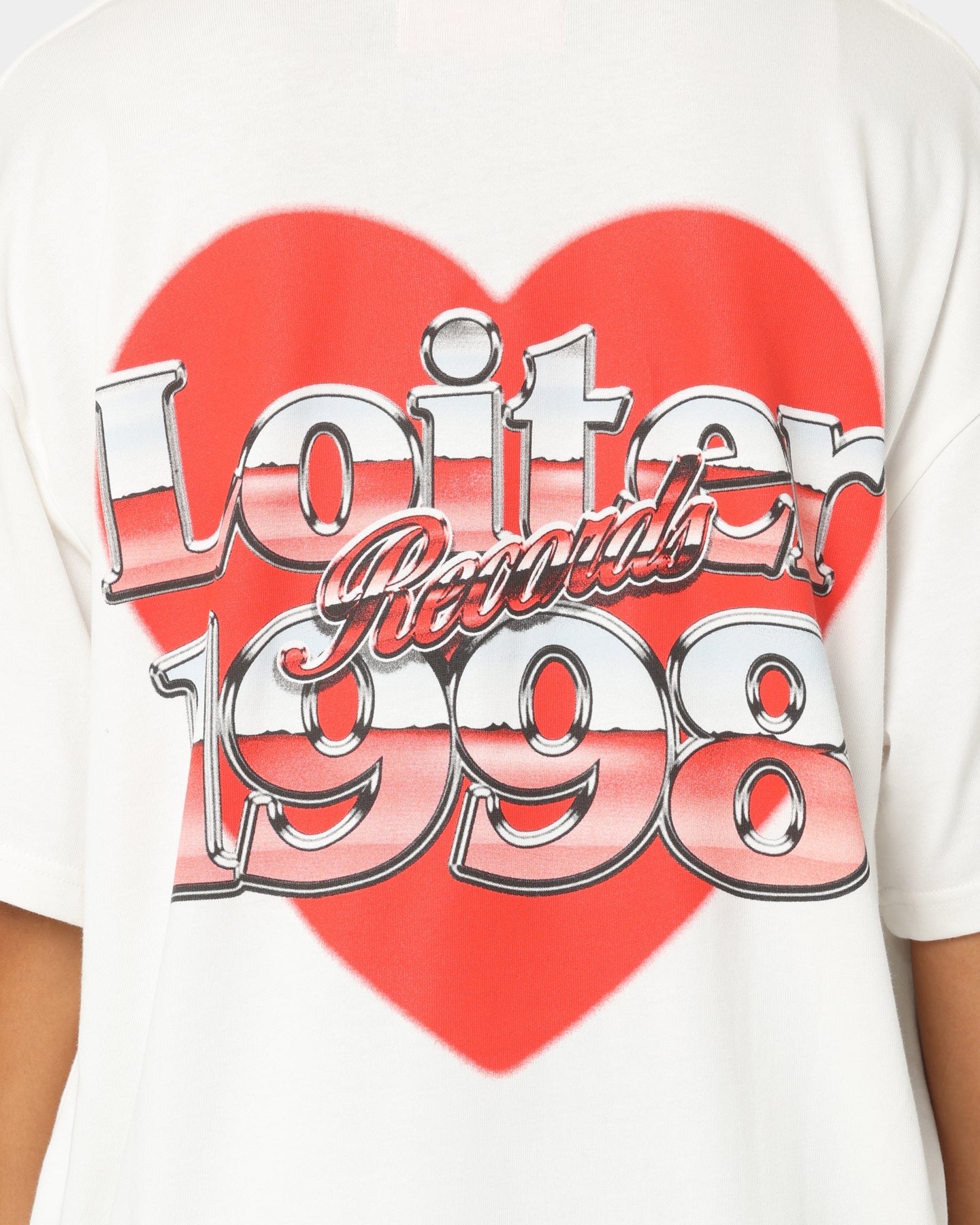 Loiter Love Below T-Shirt Off White Style001
