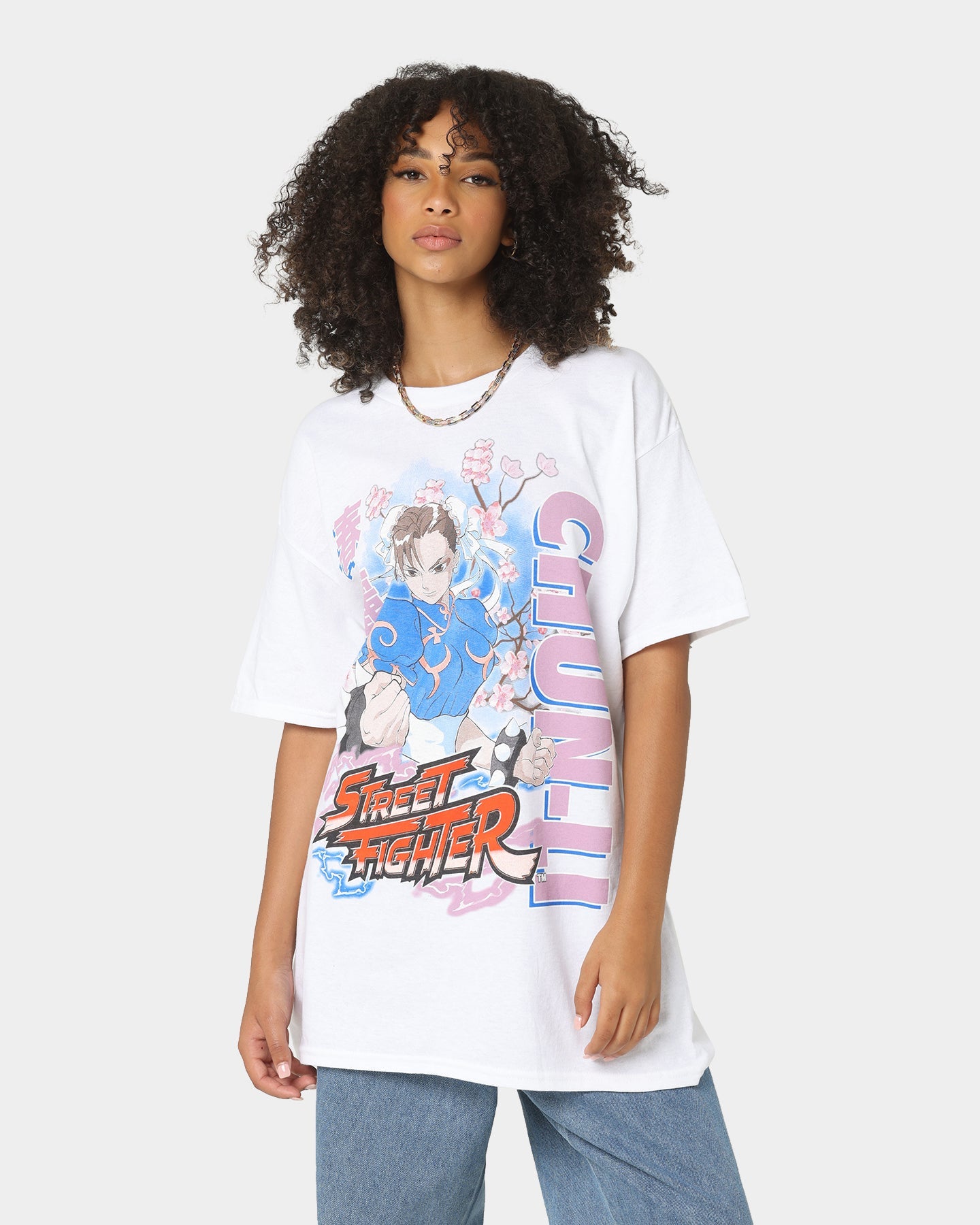 Goat Crew X Street Fighter Chun Li T-Shirt White Style001