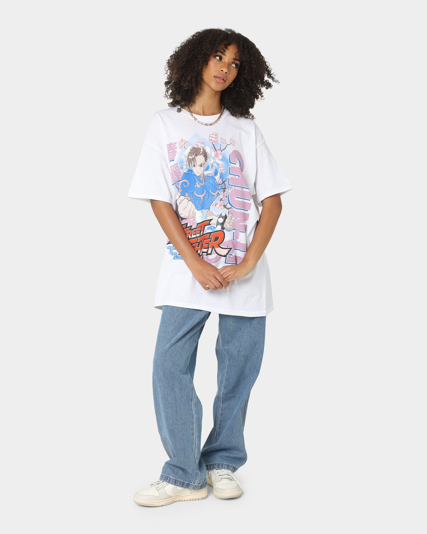 Goat Crew X Street Fighter Chun Li T-Shirt White Style001