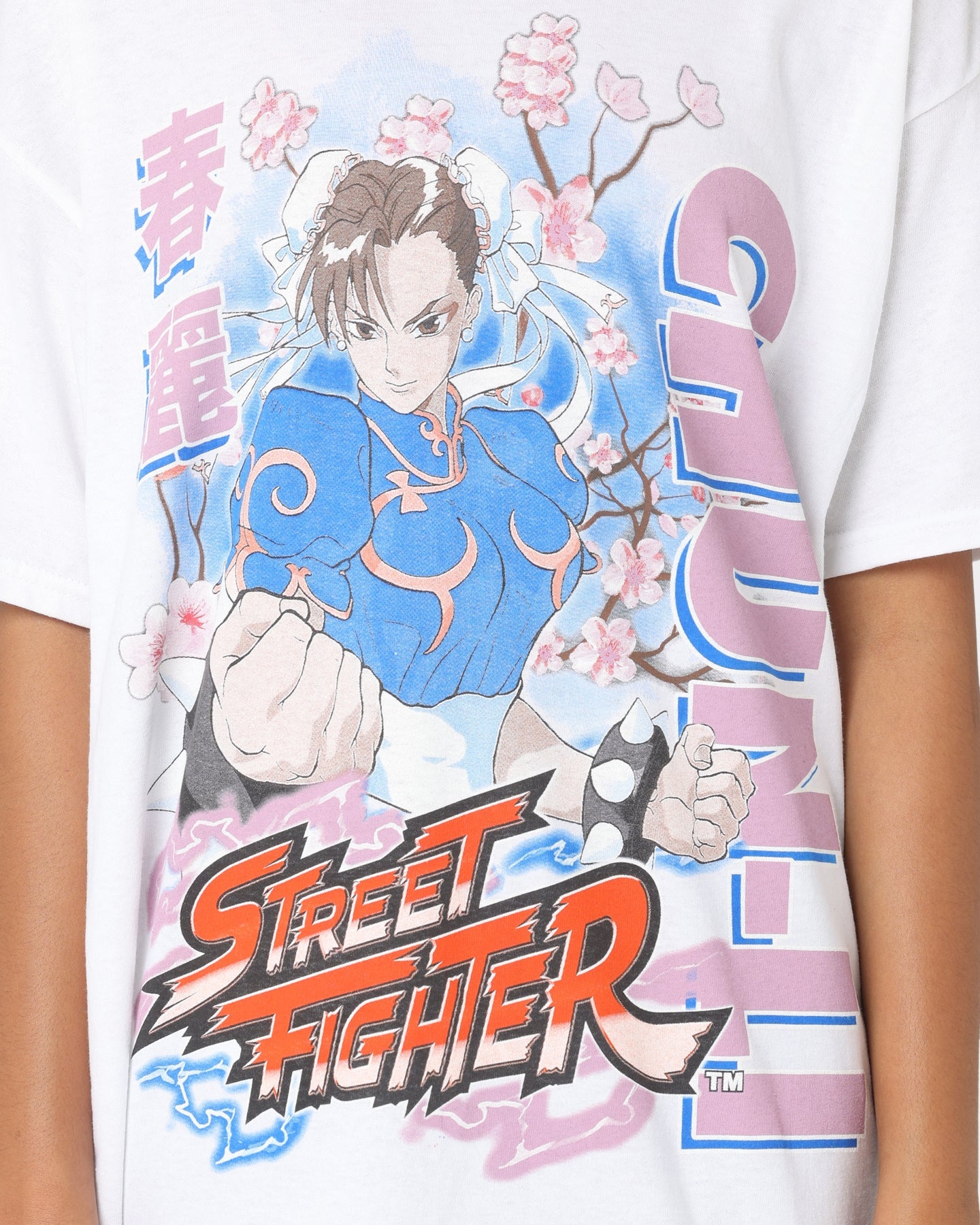 Goat Crew X Street Fighter Chun Li T-Shirt White Style001
