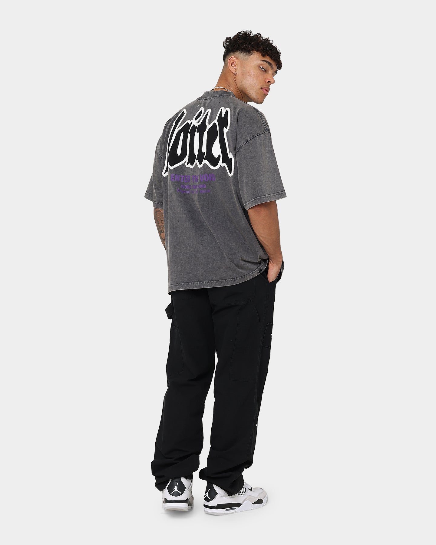 Loiter Retrograde Vintage T-Shirt Charcoal