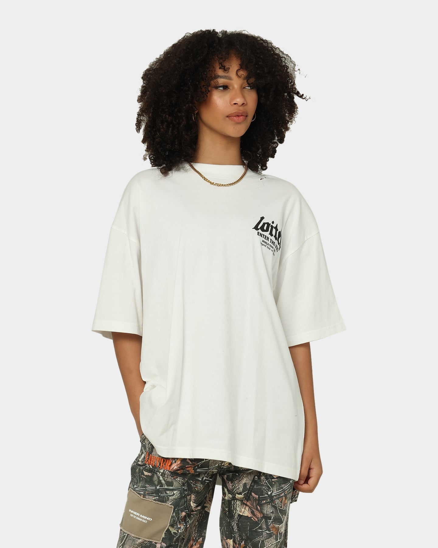 Loiter Retrograde T-Shirt Off White Style001
