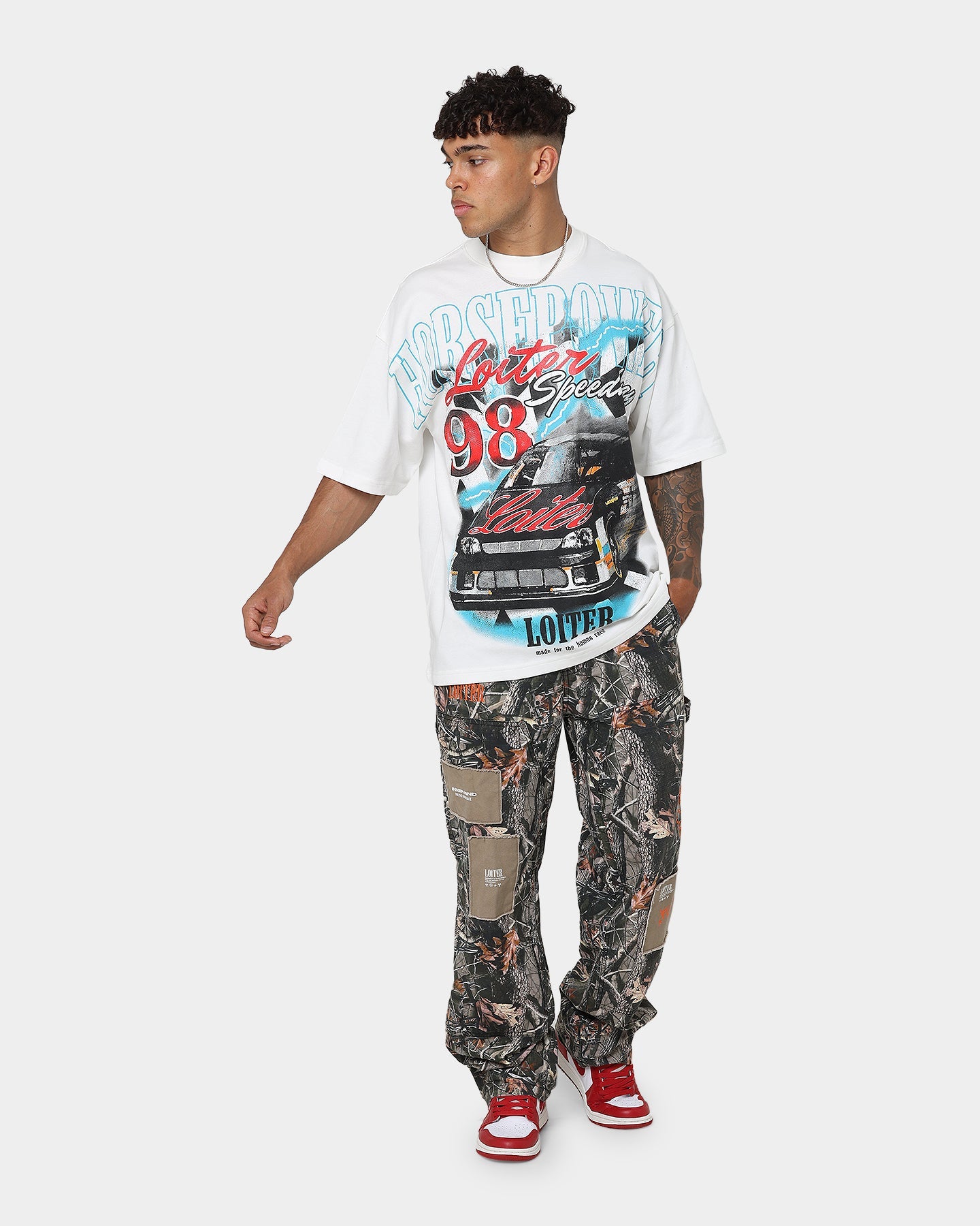 Loiter Speedway T-Shirt Off White