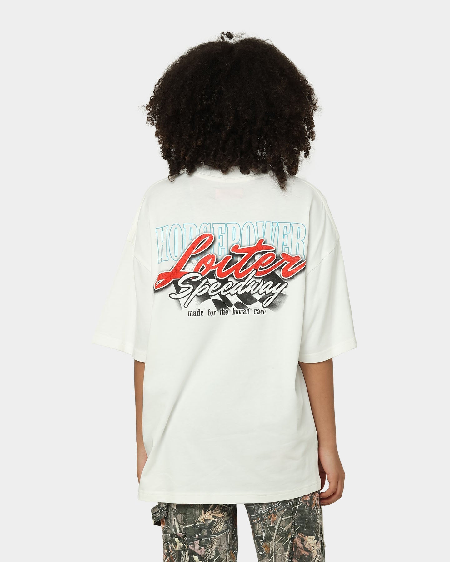 Loiter Speedway T-Shirt Off White Style001