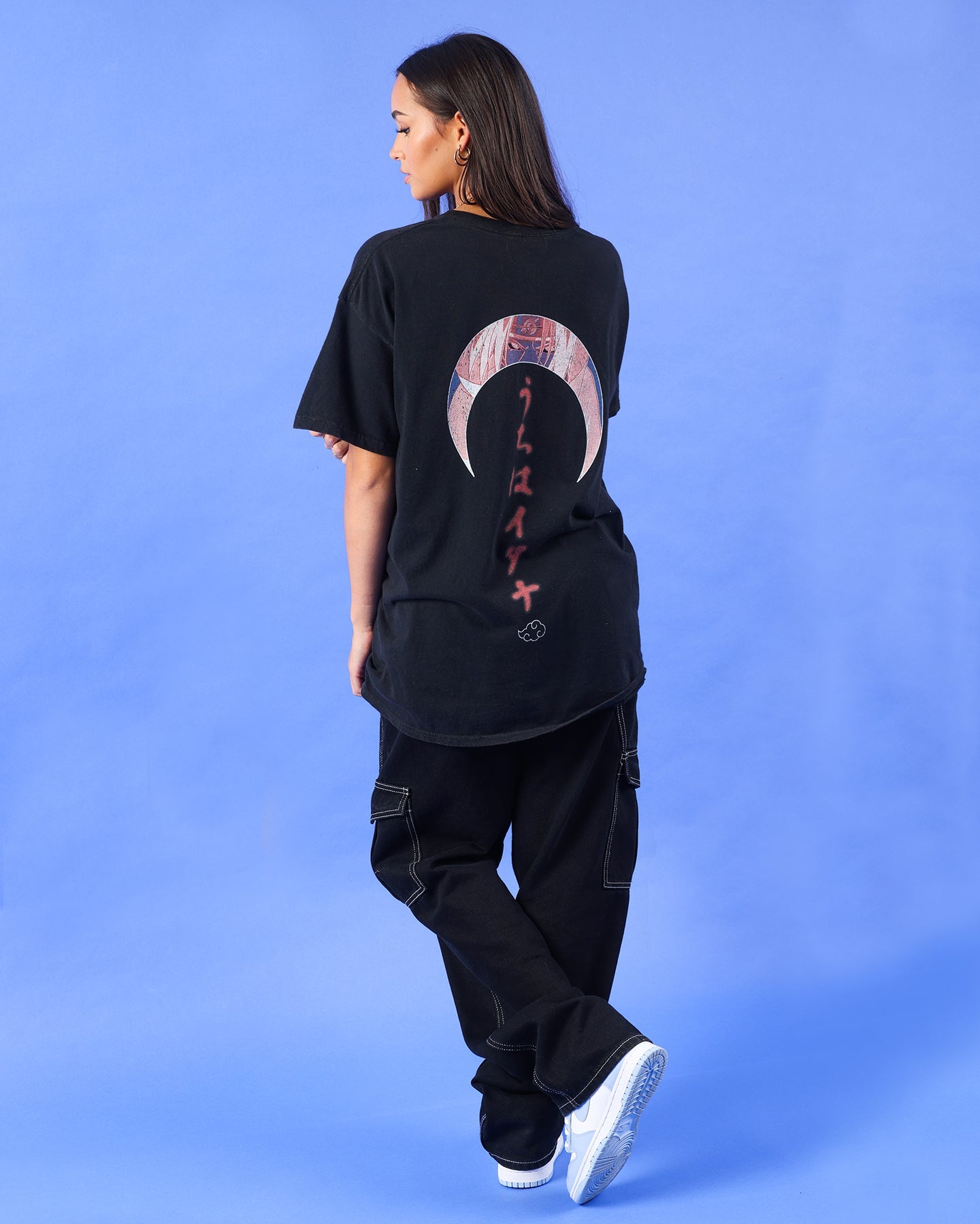 Goat Crew X Naruto Itachi Uchiha Premium Vintage T-Shirt Vintage Black Style001