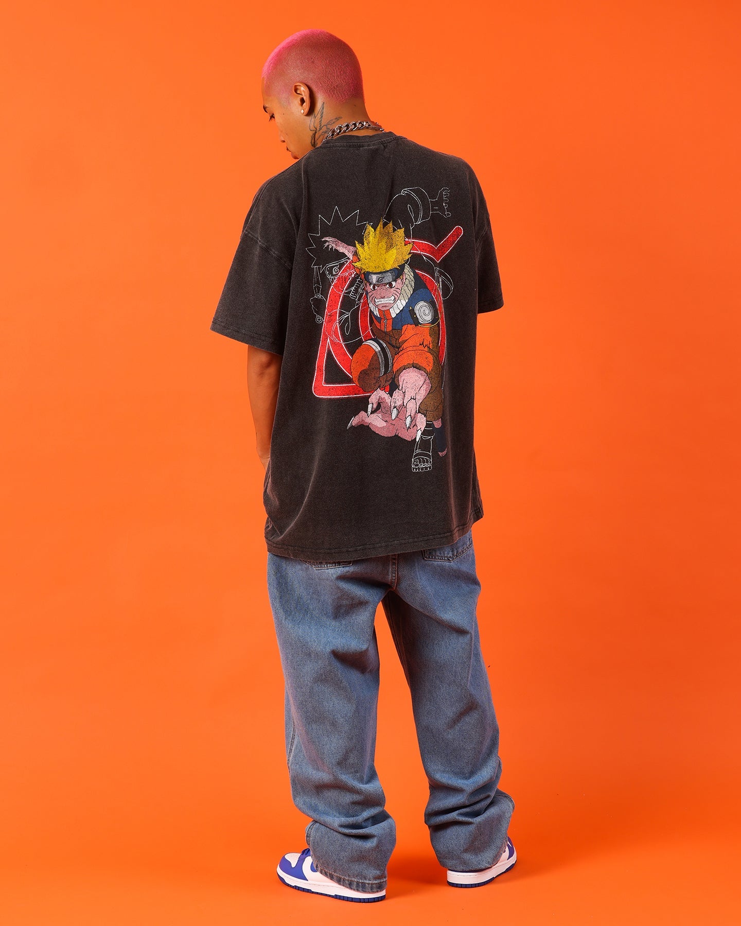 Goat Crew X Naruto Naruto Uzumaki Premium Vintage T-Shirt Vintage Black