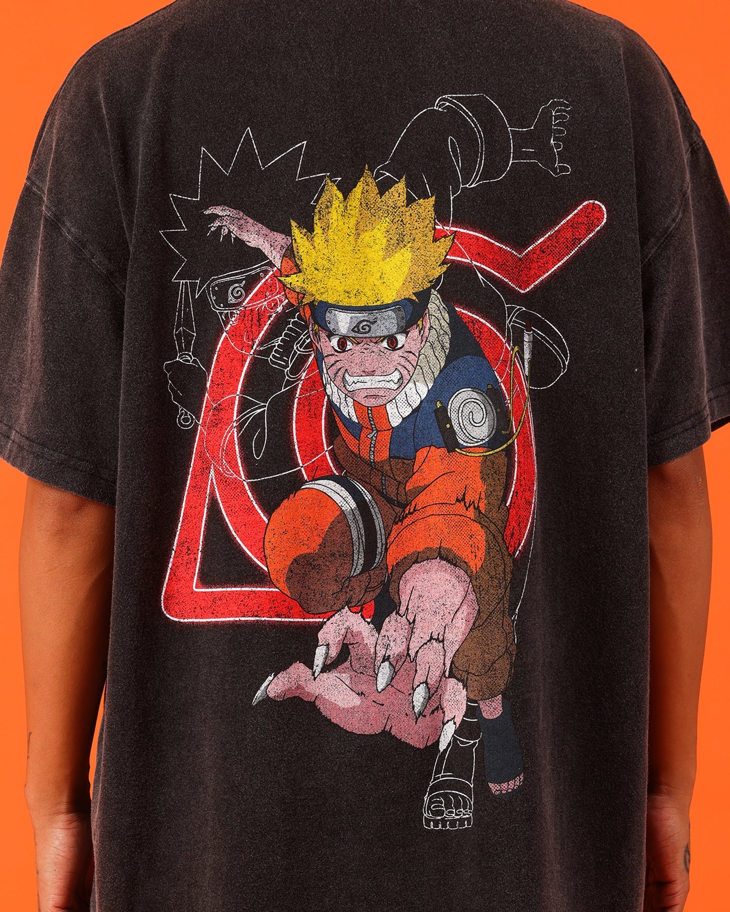 Goat Crew X Naruto Naruto Uzumaki Premium Vintage T-Shirt Vintage Black