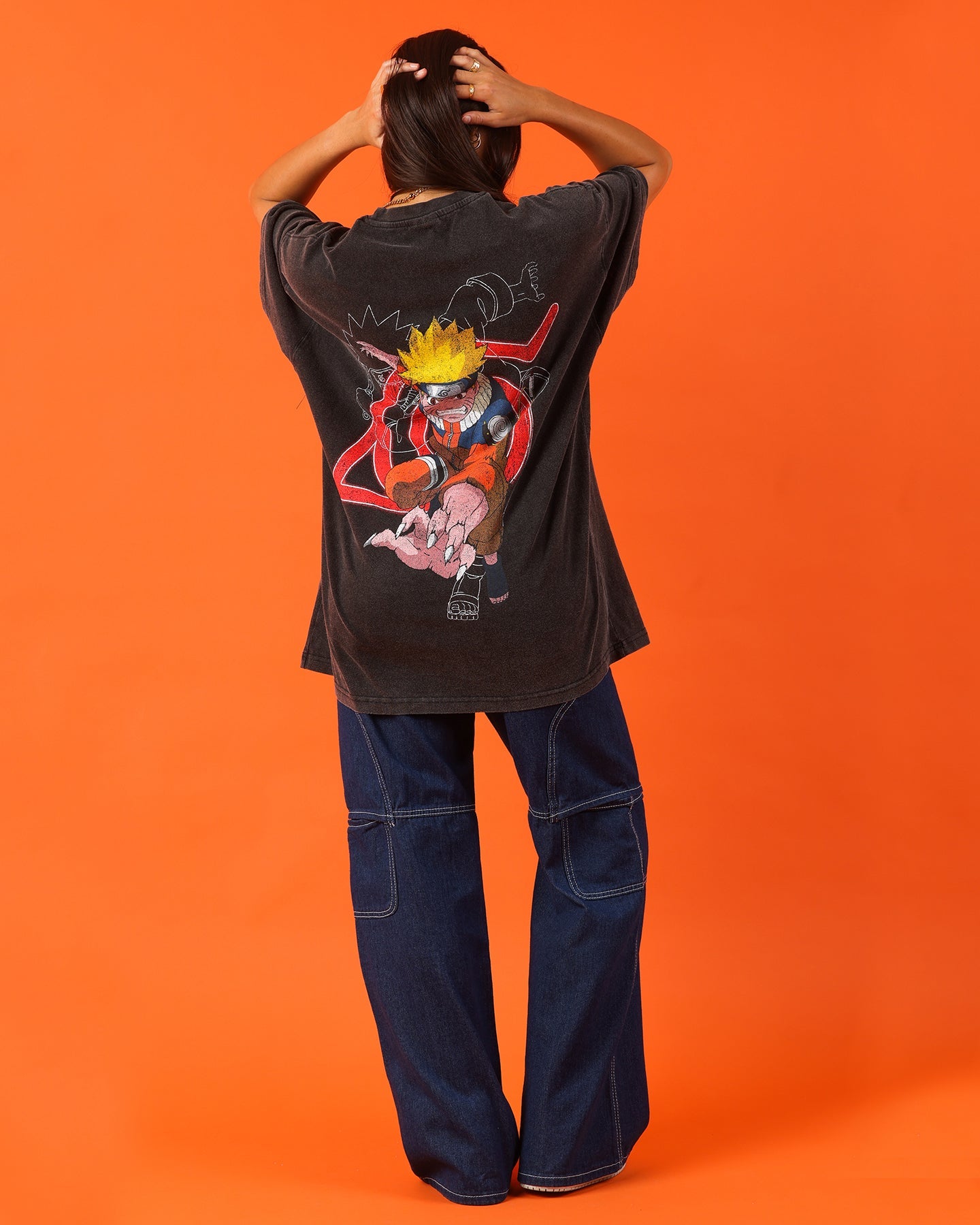 Goat Crew X Naruto Naruto Uzumaki Premium Vintage T-Shirt Vintage Black Style001
