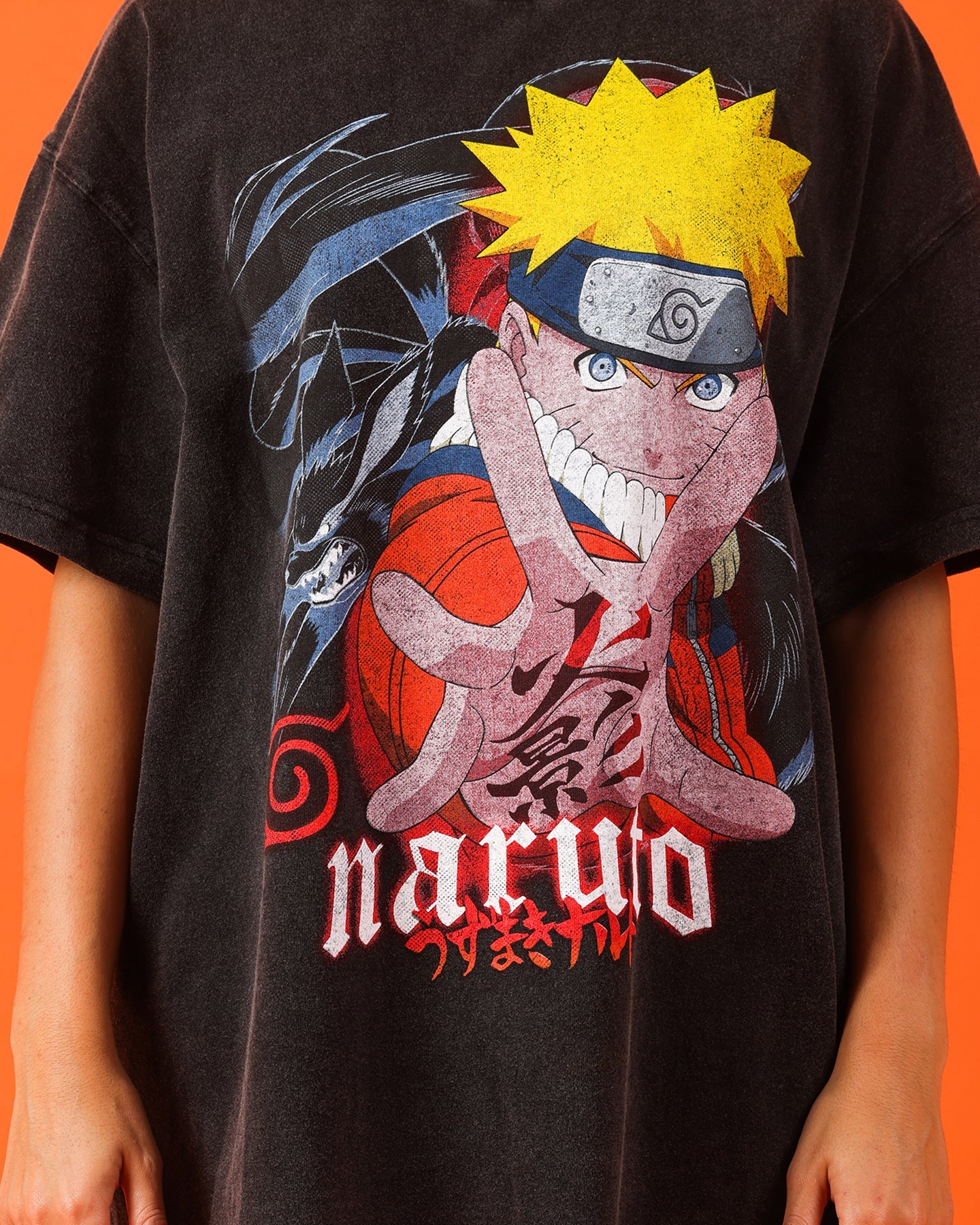 Goat Crew X Naruto Naruto Uzumaki Premium Vintage T-Shirt Vintage Black Style001