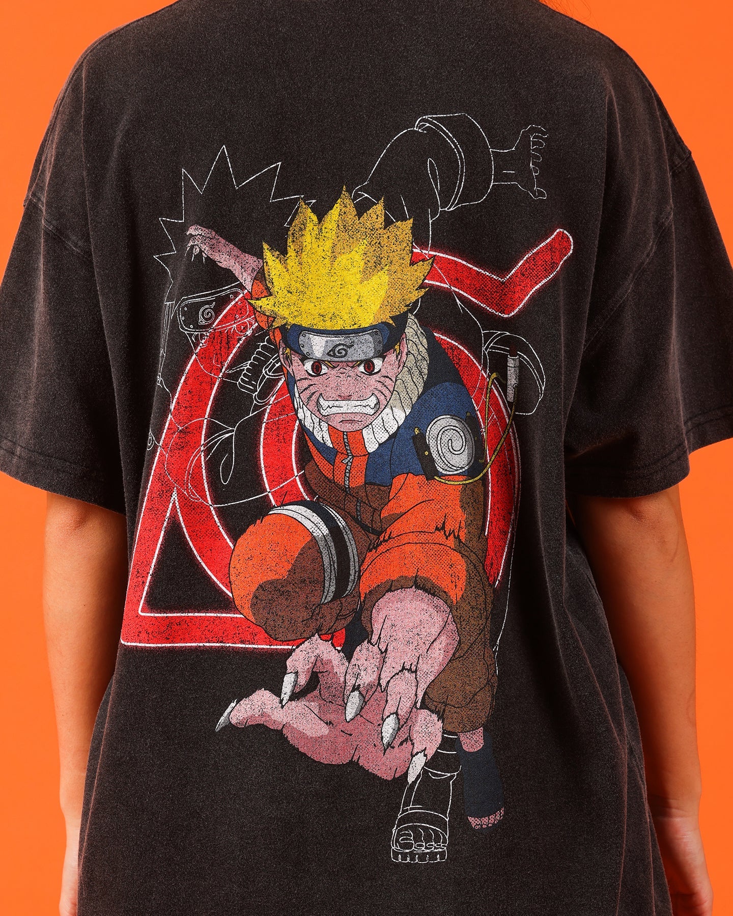 Goat Crew X Naruto Naruto Uzumaki Premium Vintage T-Shirt Vintage Black Style001