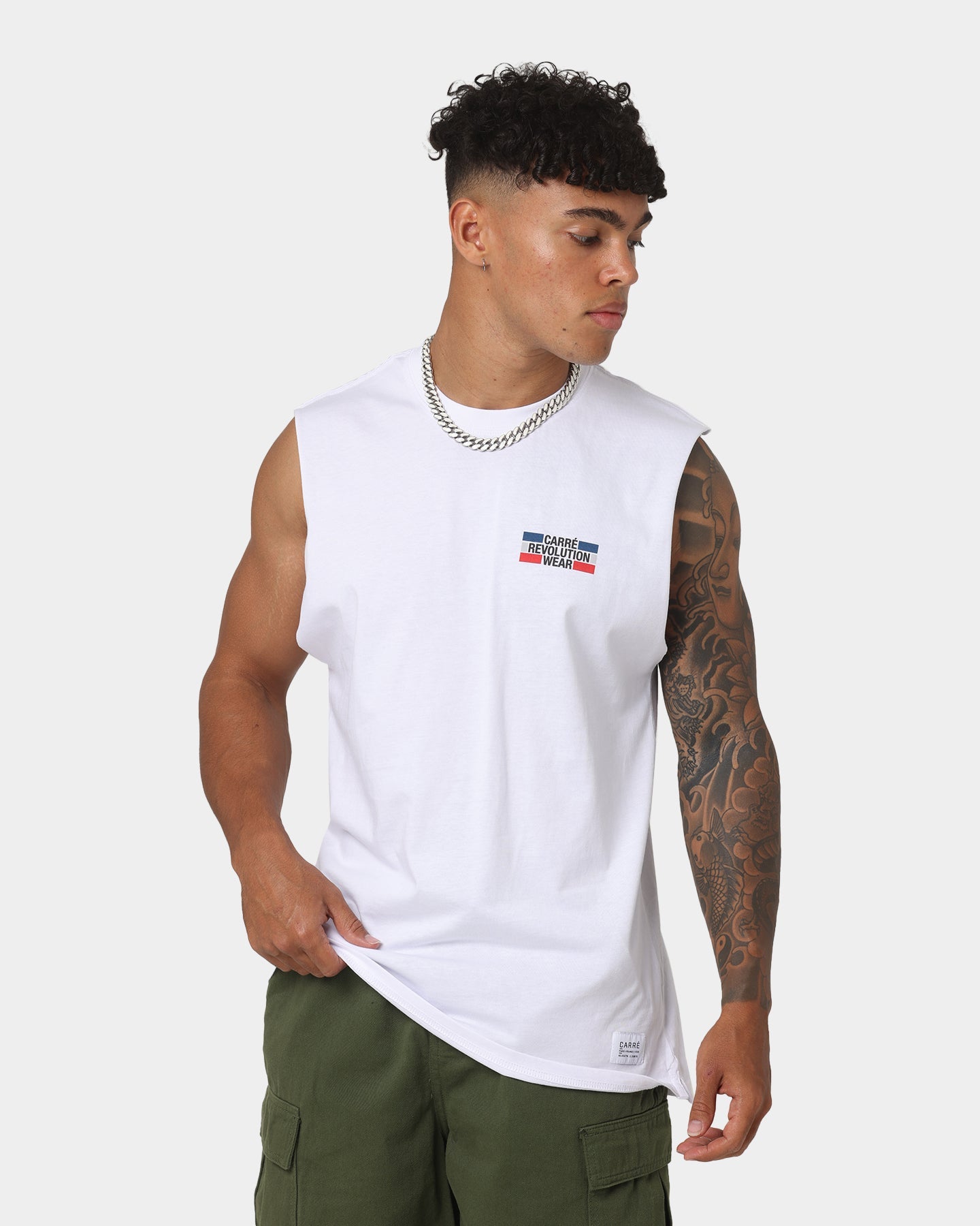 Carre Carr√©-CRV Muscle T-Shirt White
