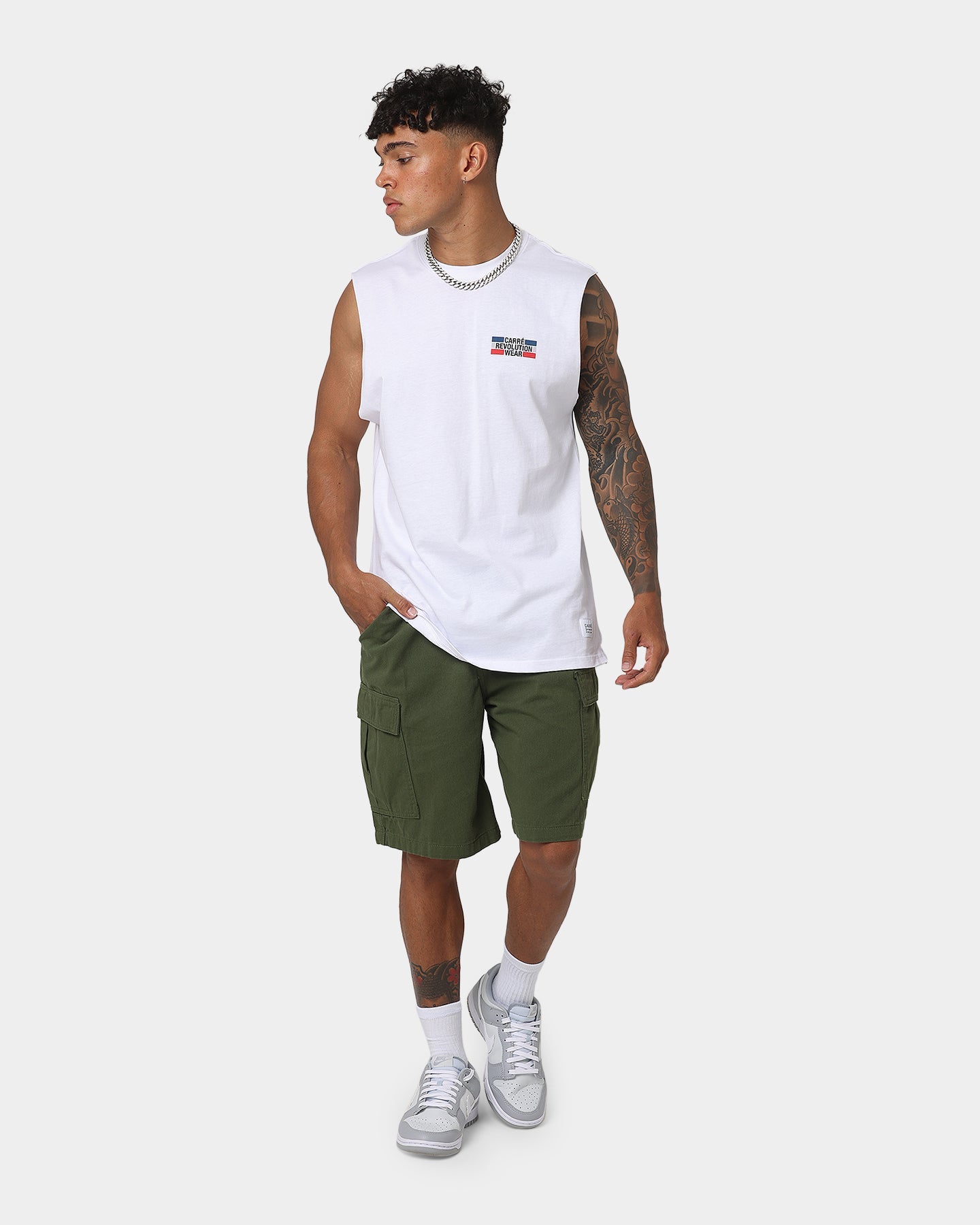 Carre Carr√©-CRV Muscle T-Shirt White