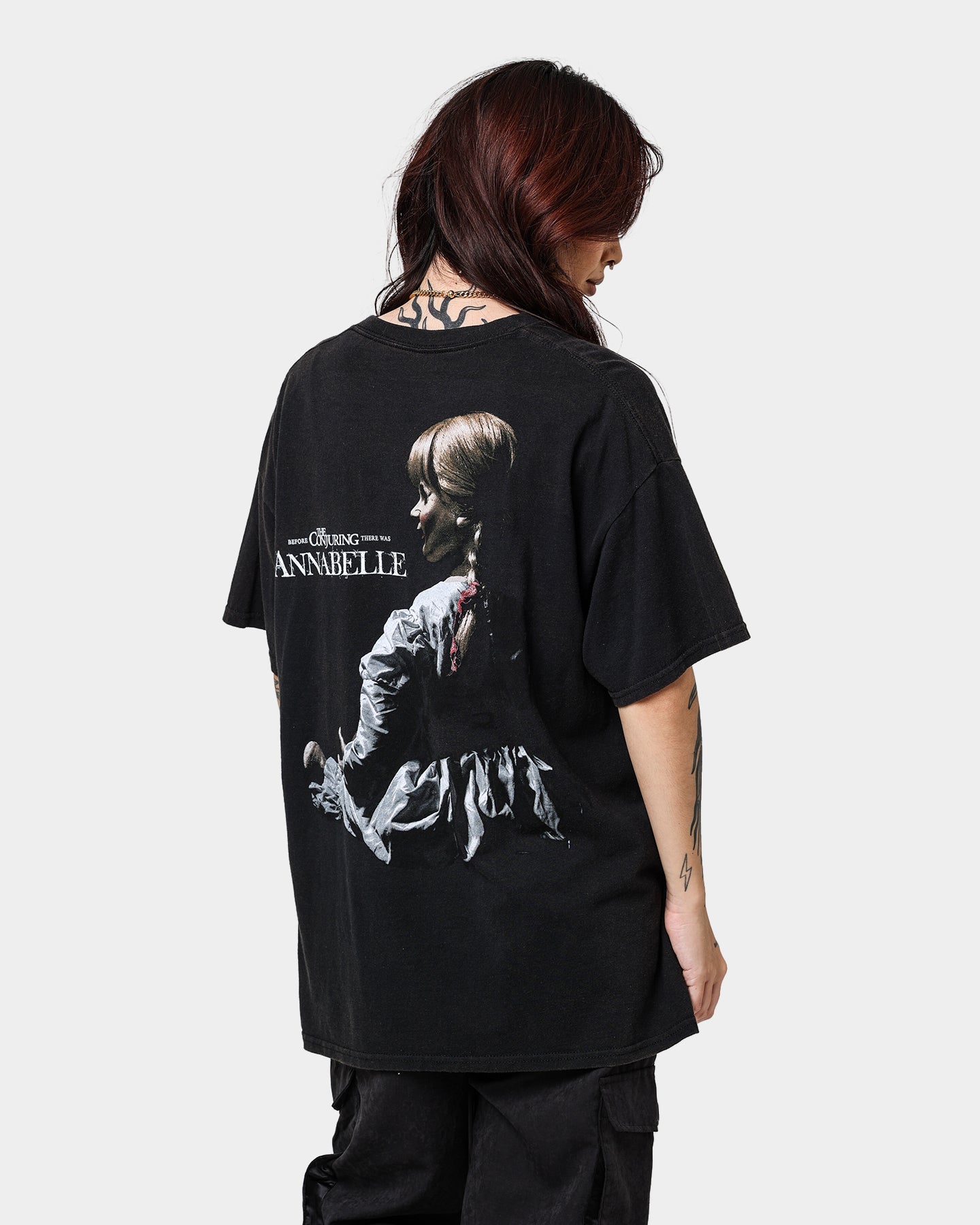 American Thrift X Annabelle Annabelle Vintage T-Shirt Black Wash Style001
