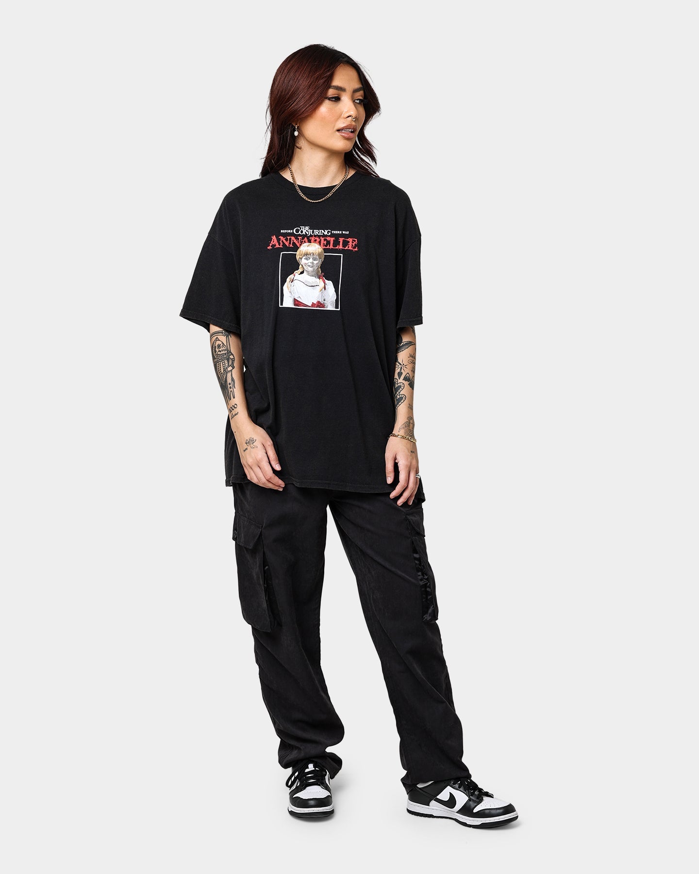 American Thrift X Annabelle Annabelle Vintage T-Shirt Black Wash Style001