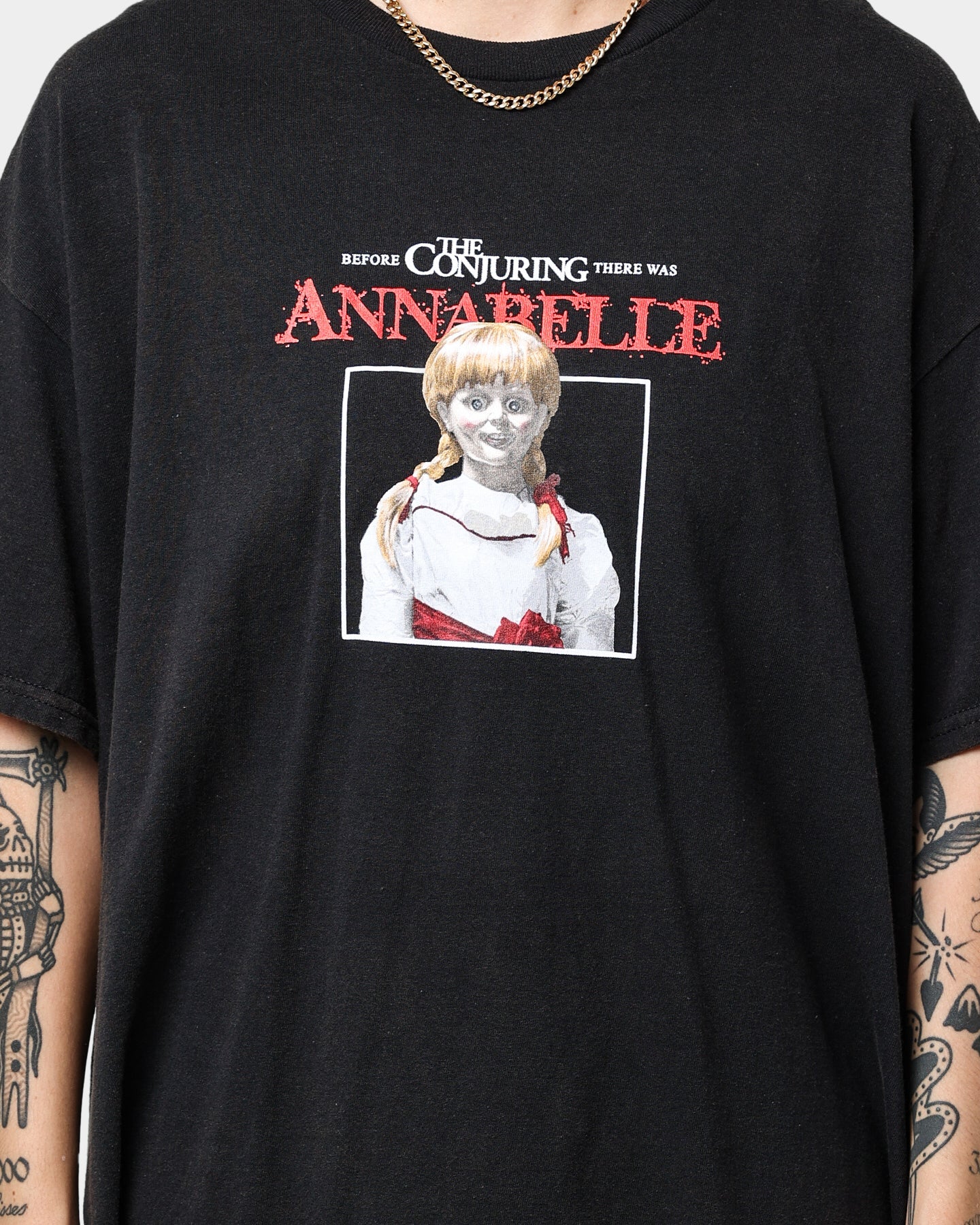 American Thrift X Annabelle Annabelle Vintage T-Shirt Black Wash Style001