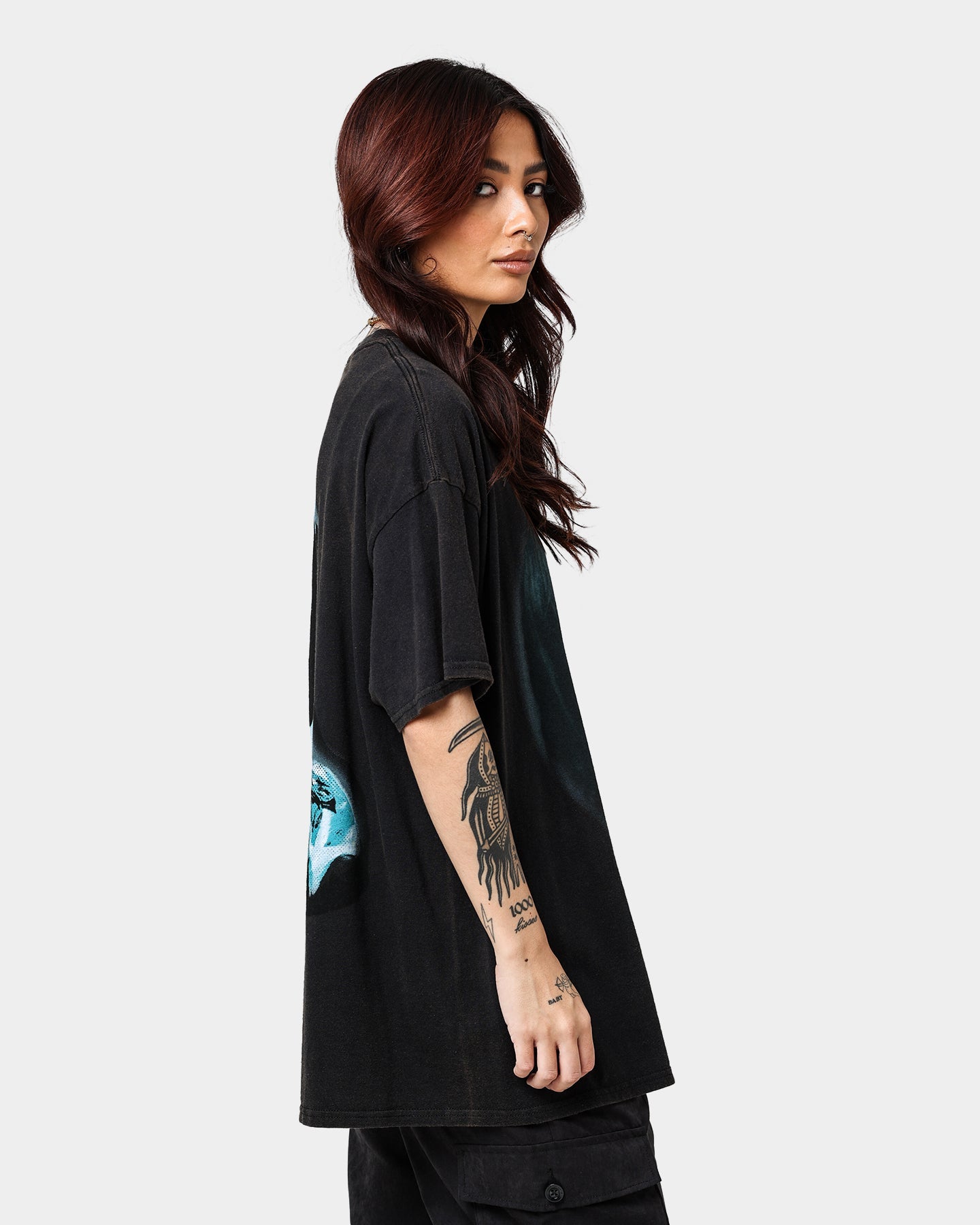 American Thrift X Annabelle Doll Vintage T-Shirt Black Wash Style001
