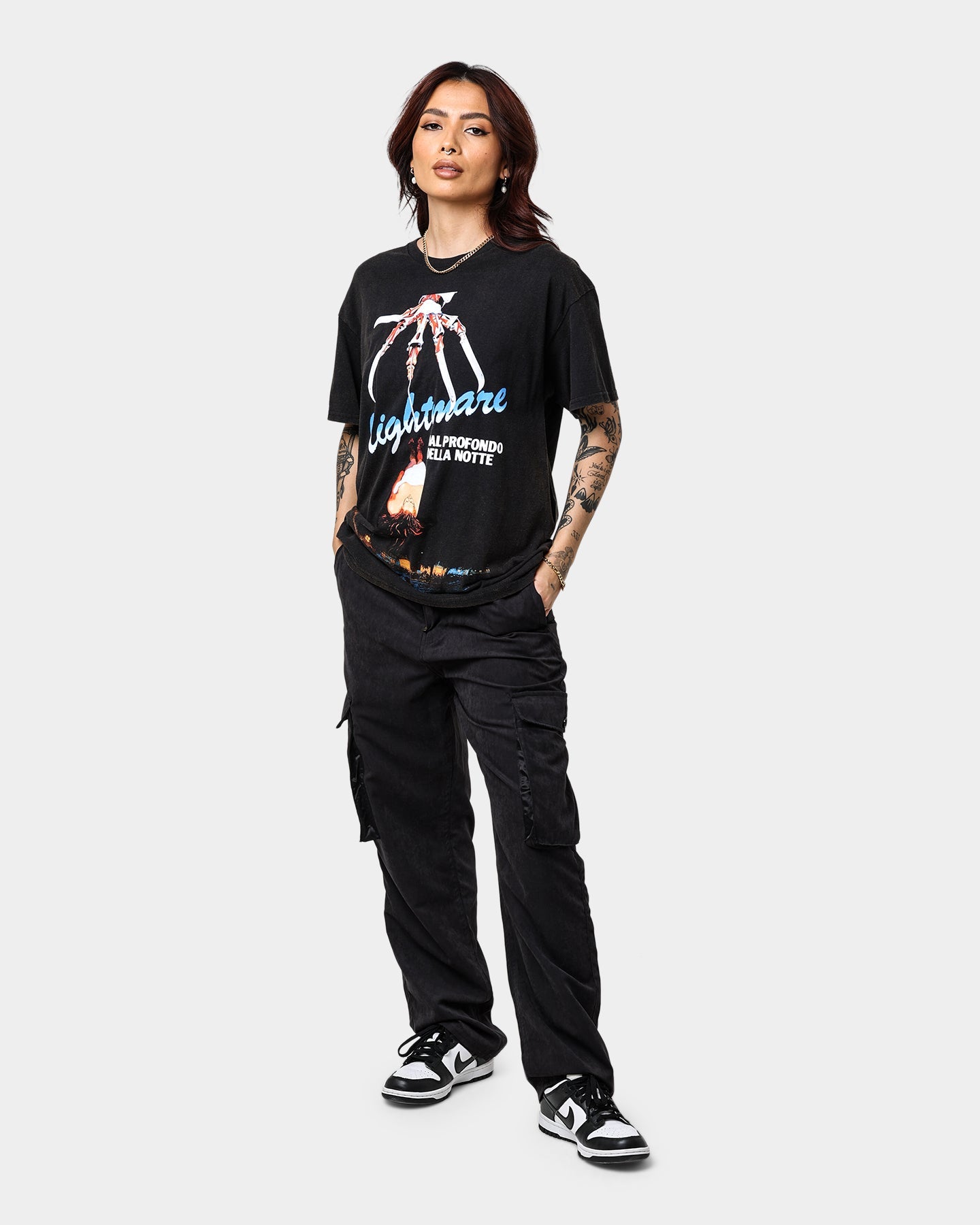 American Thrift X A Nightmare on Elm Street Nightmare Vintage T-Shirt Black Wash Style001