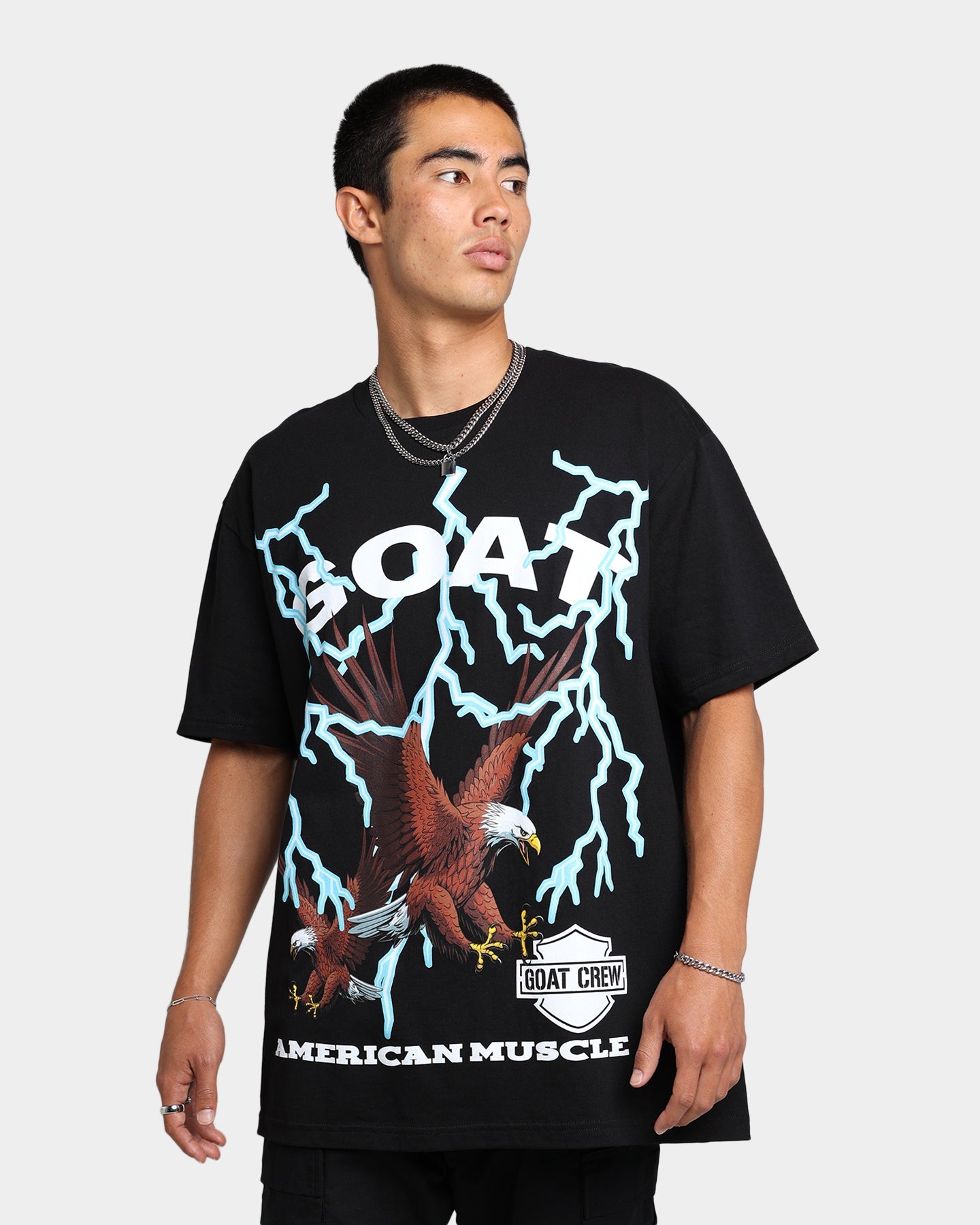 Goat Crew American T-Shirt Black