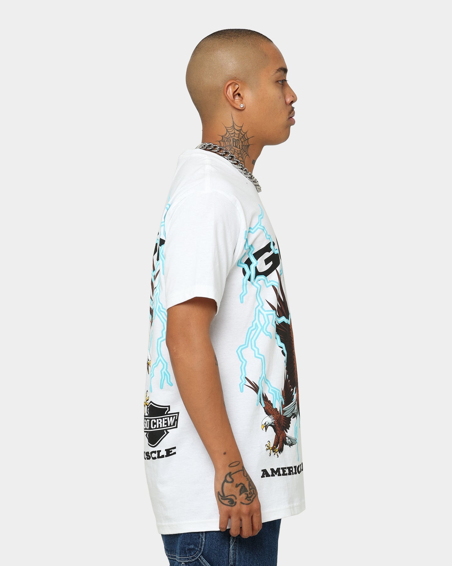 Goat Crew American Muscle T-Shirt White
