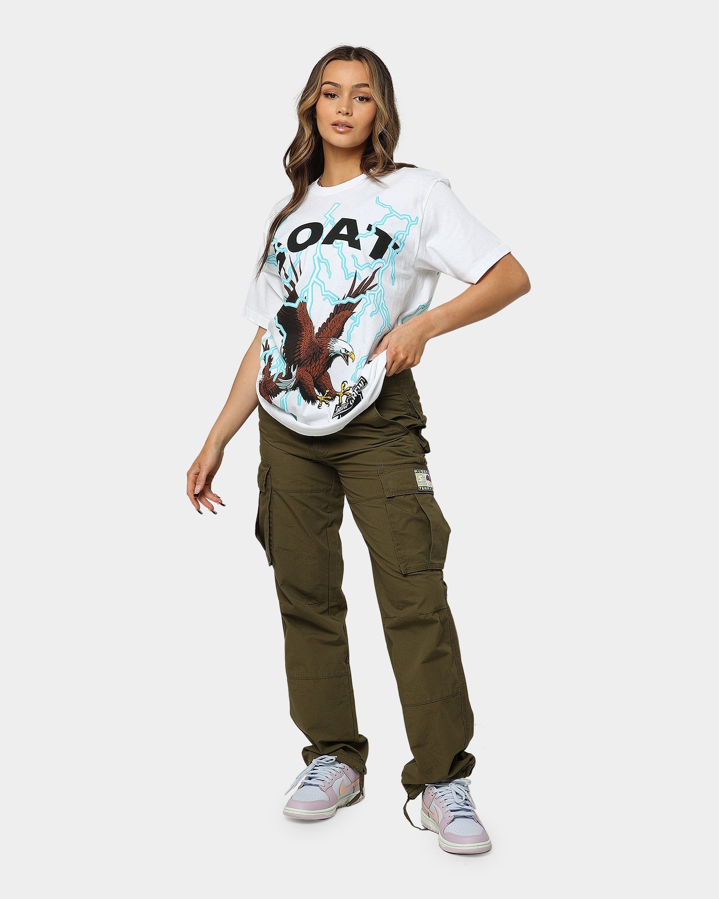 Goat Crew American Muscle T-Shirt White Style001