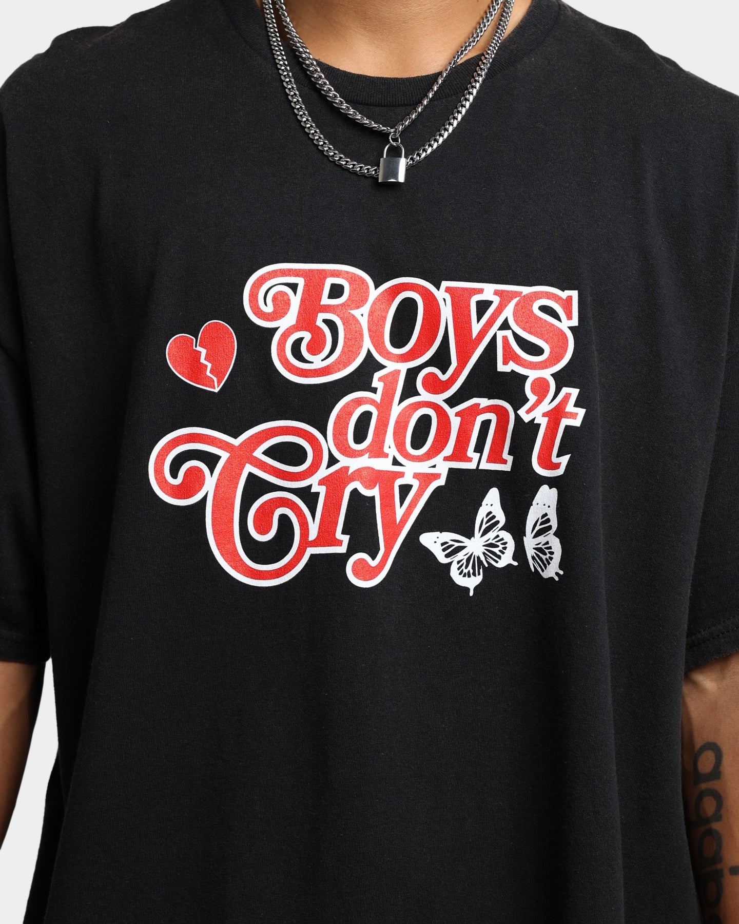 Goat Crew Boys Don't Cry T-Shirt Black Wash