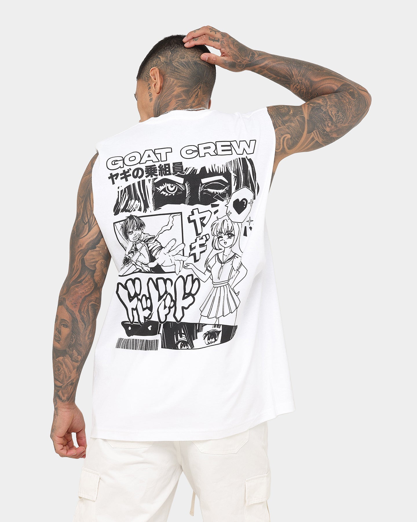 Goat Crew Niseko Muscle T-Shirt White