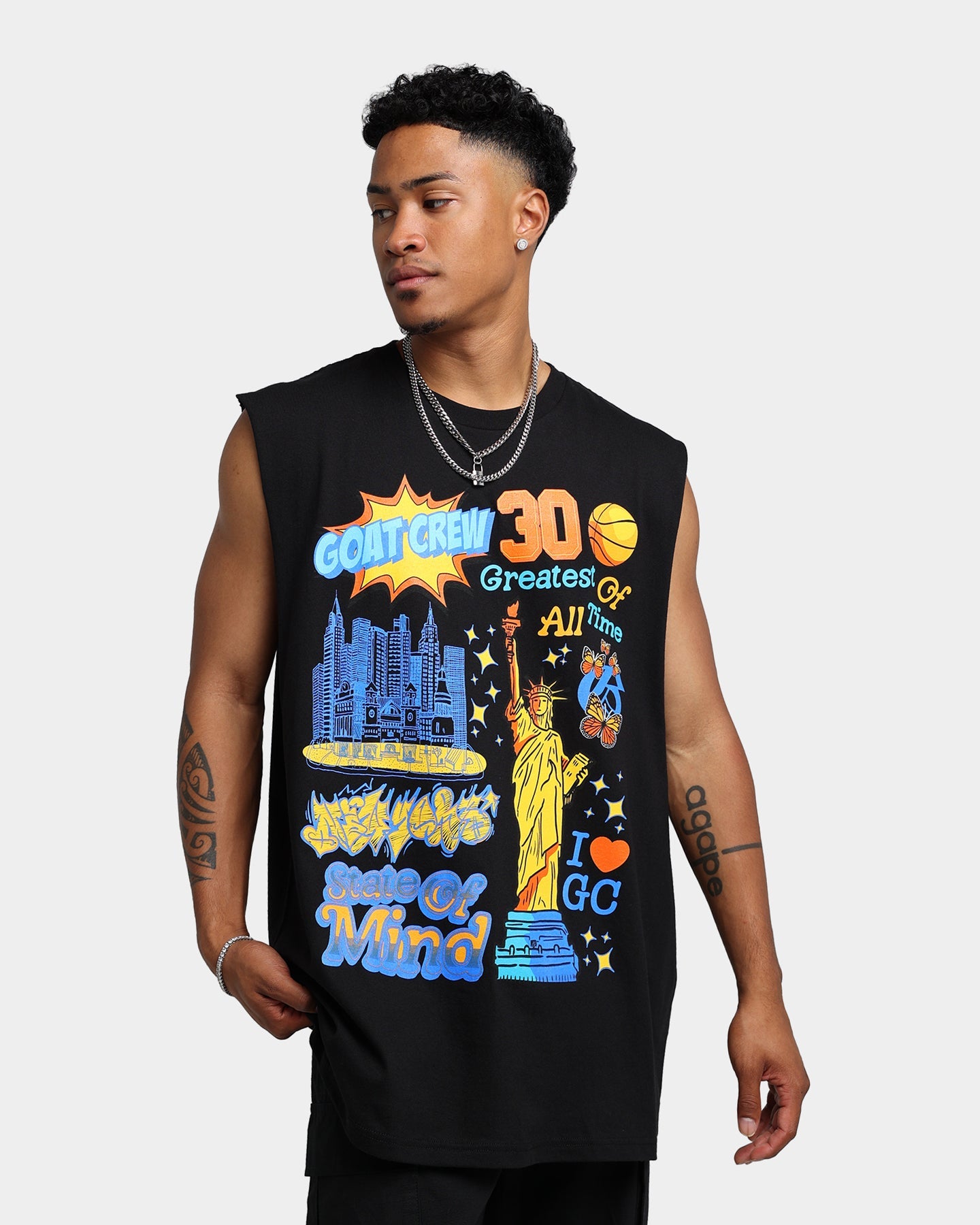 Goat Crew State Of Mind Muscle T-Shirt Black